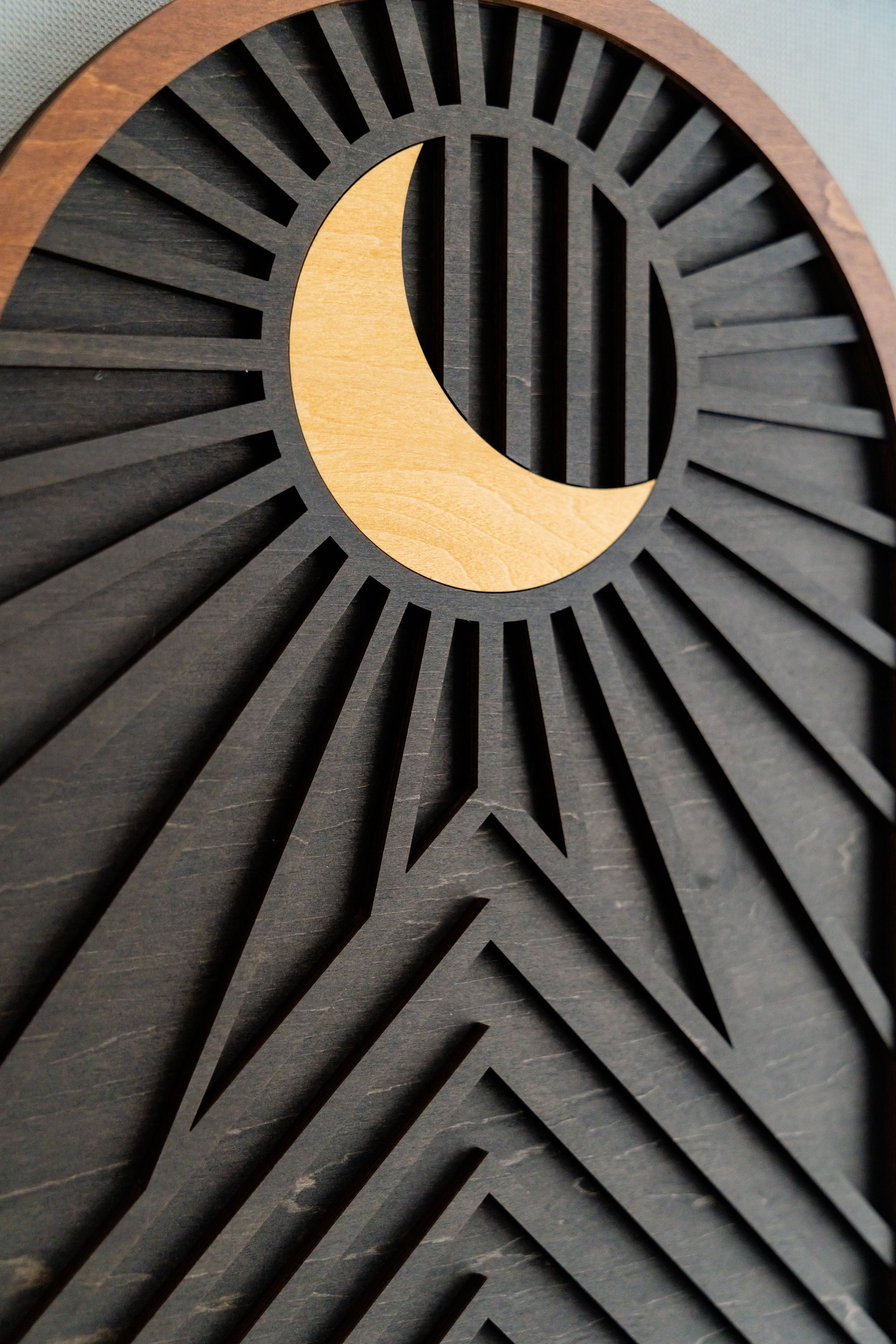 Sun And Moon Wood Wall Art for Modern Moon Wall Art Decor J45