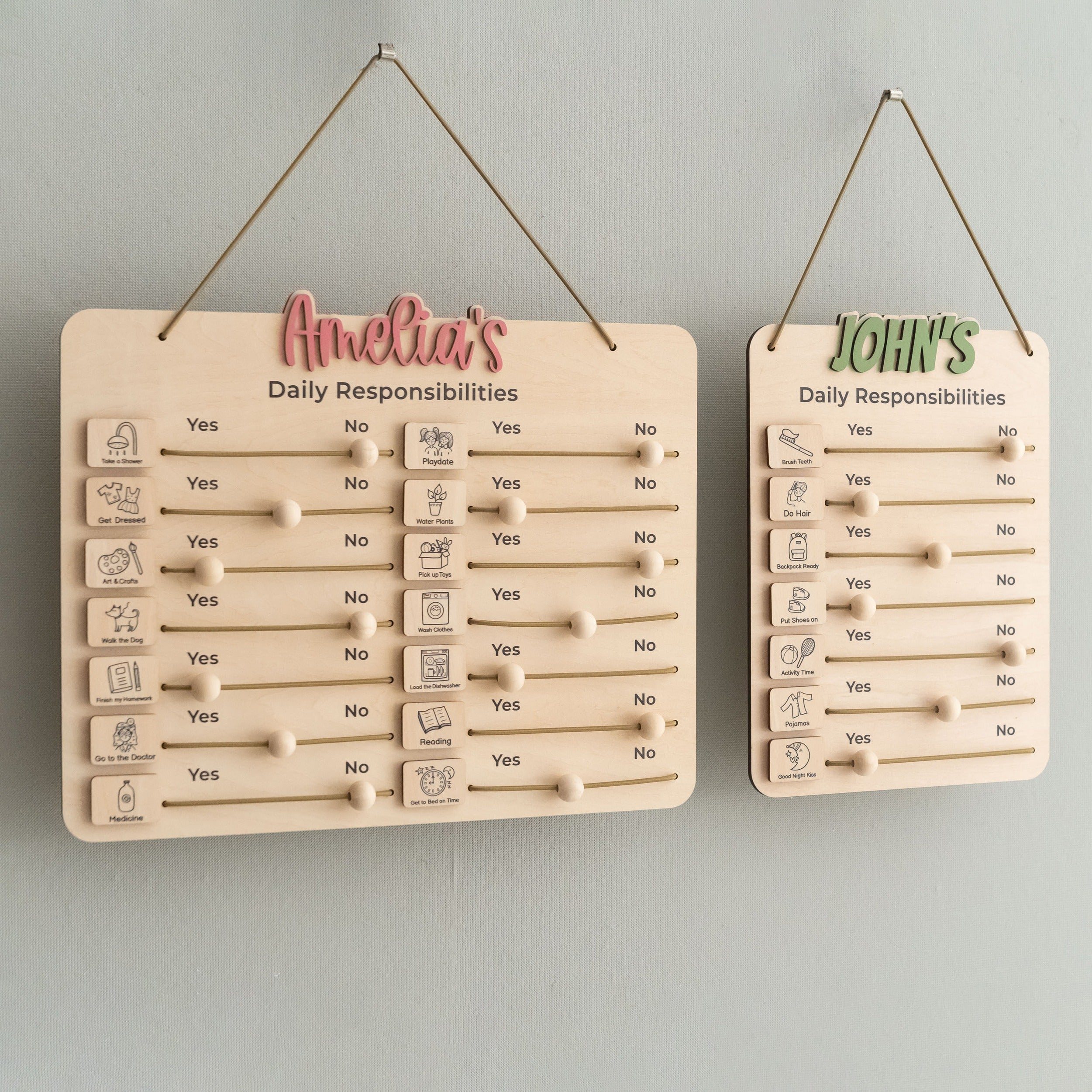 Wooden Chore Chart For Kids for Daily Chore Chart and Montessori Chore Chart Y96