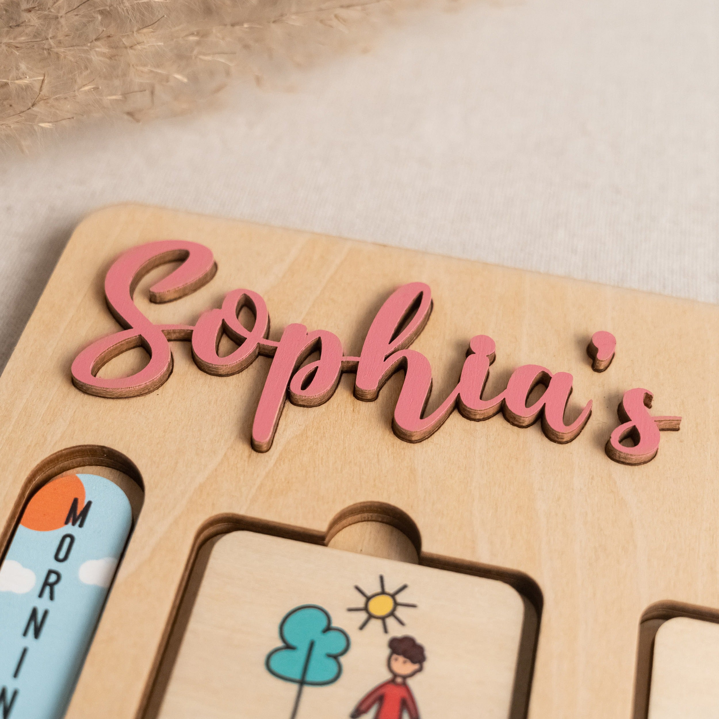 Personalized Wooden Chore Chart For Kids Wood Board Y95