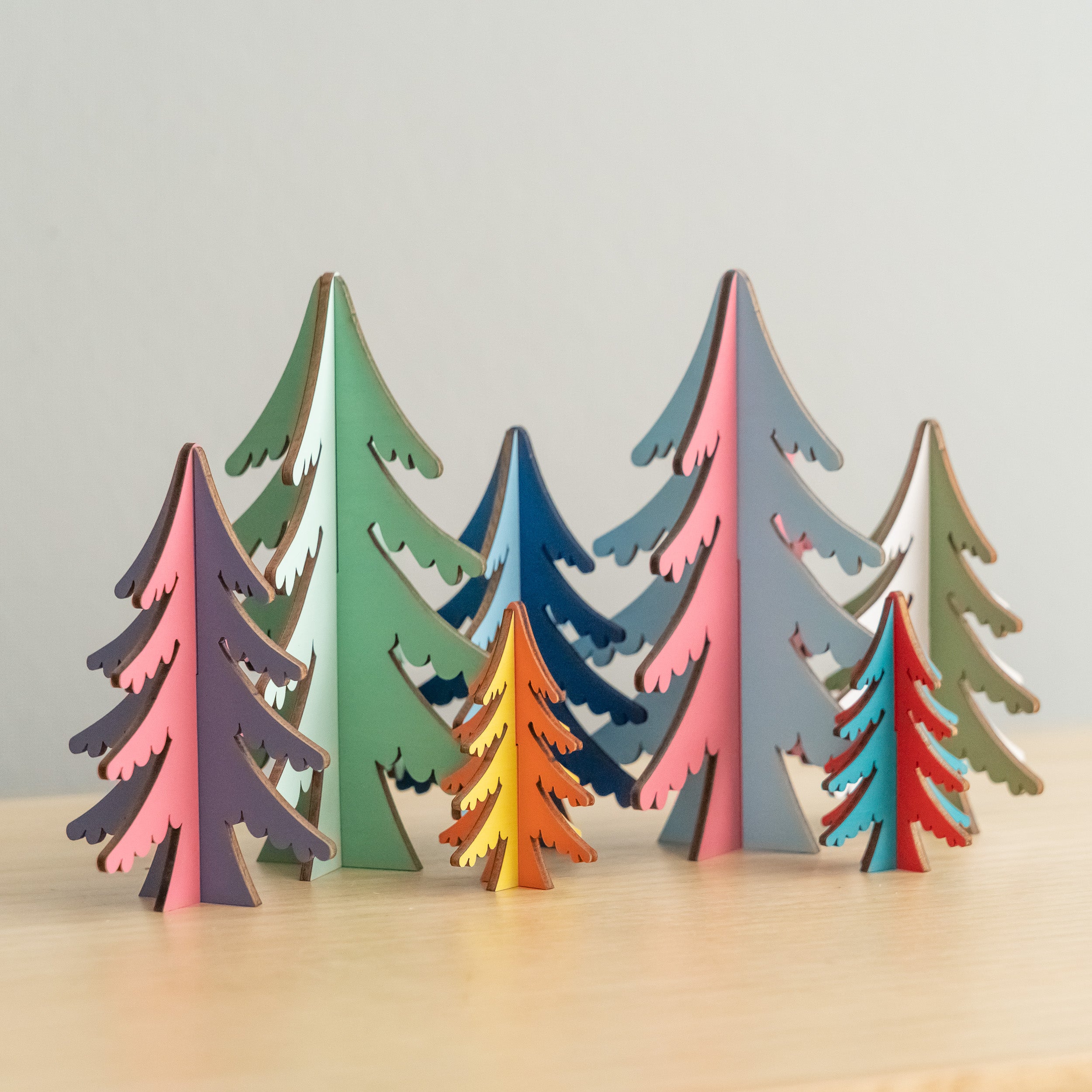 Decorative Wooden Christmas Tree for Table and Wooden Xmas Decor R91