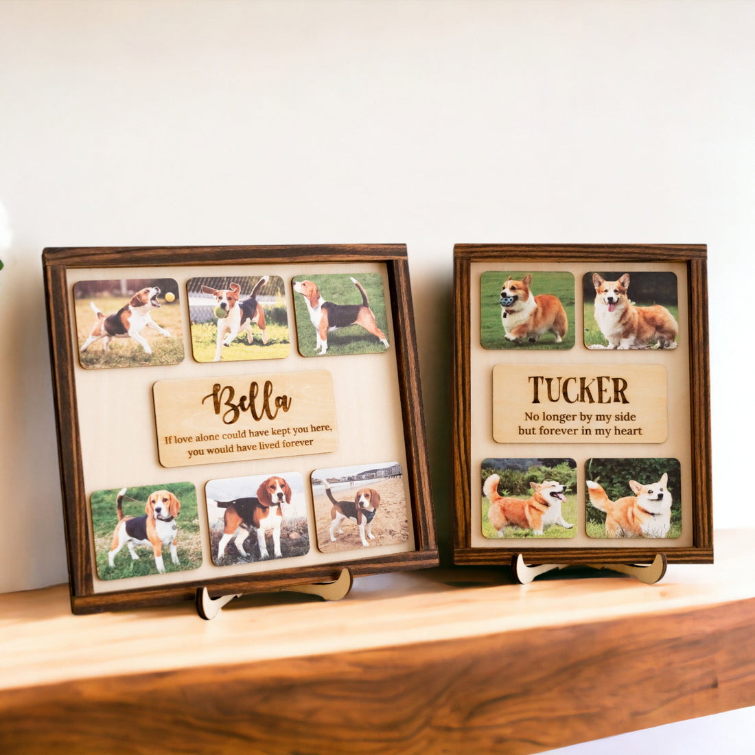Personalized Pet Memorial Sign Wood for Dog Memorial Frame and Photo R20