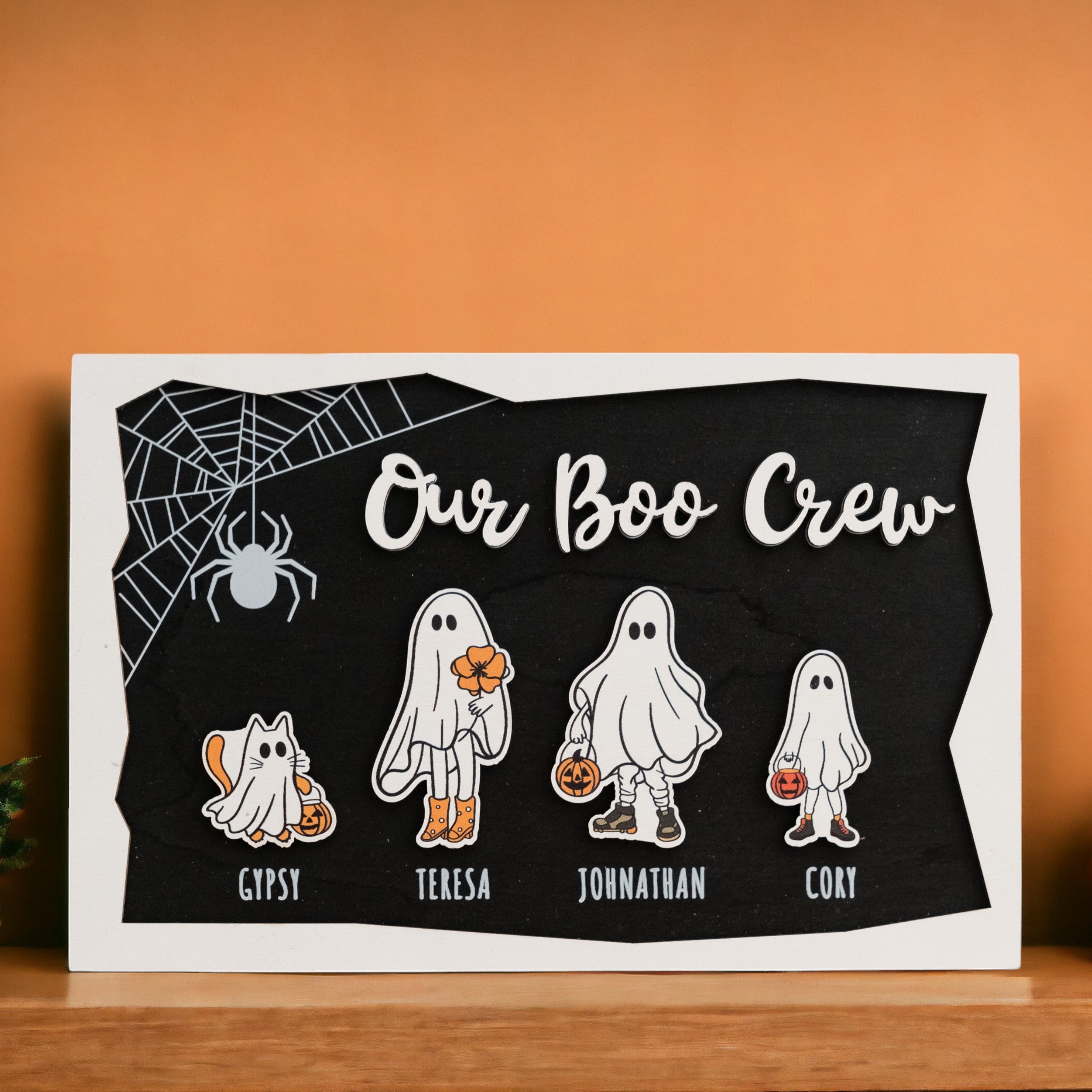 Custom Wooden Halloween Table Decor for a Festive Celebration