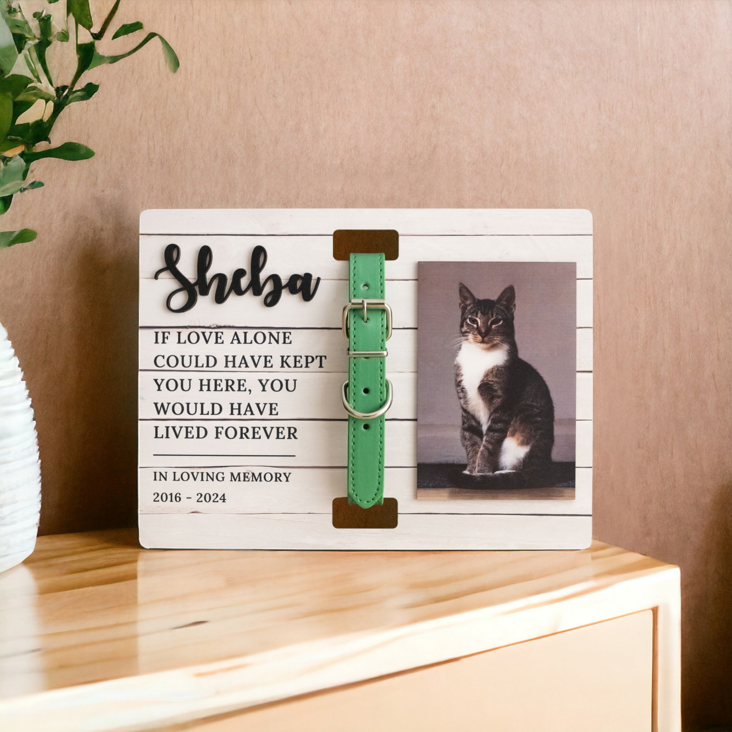 Personalized Wooden Pet Memorial Sign for Pet Memorial Frame with Photo R05