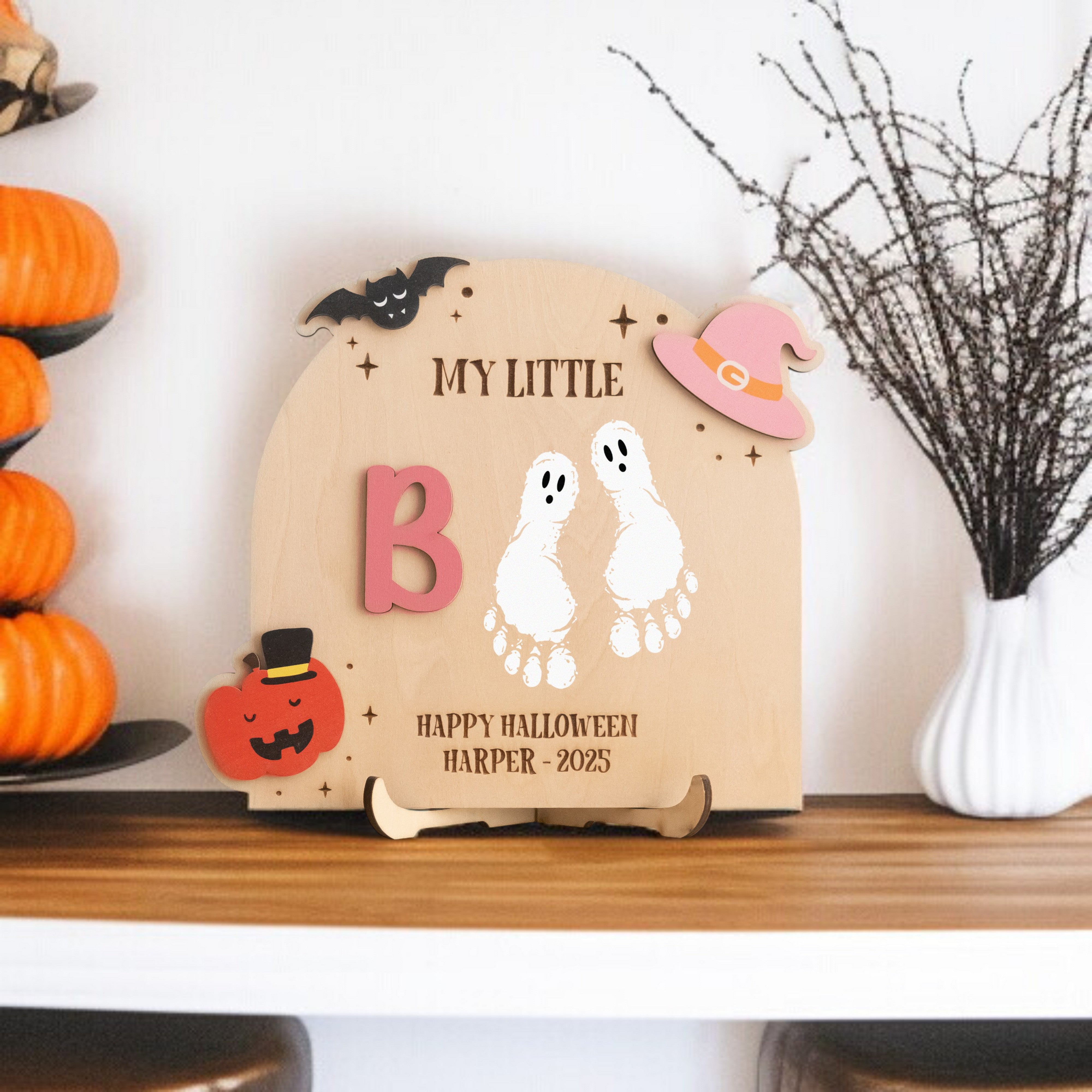 Halloween Nursery Plaque Wood Halloween Kids Decor R41