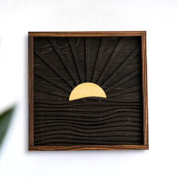 Sun Wood Wall Art Wood for Sun Wall Art and Minimalist Style E09