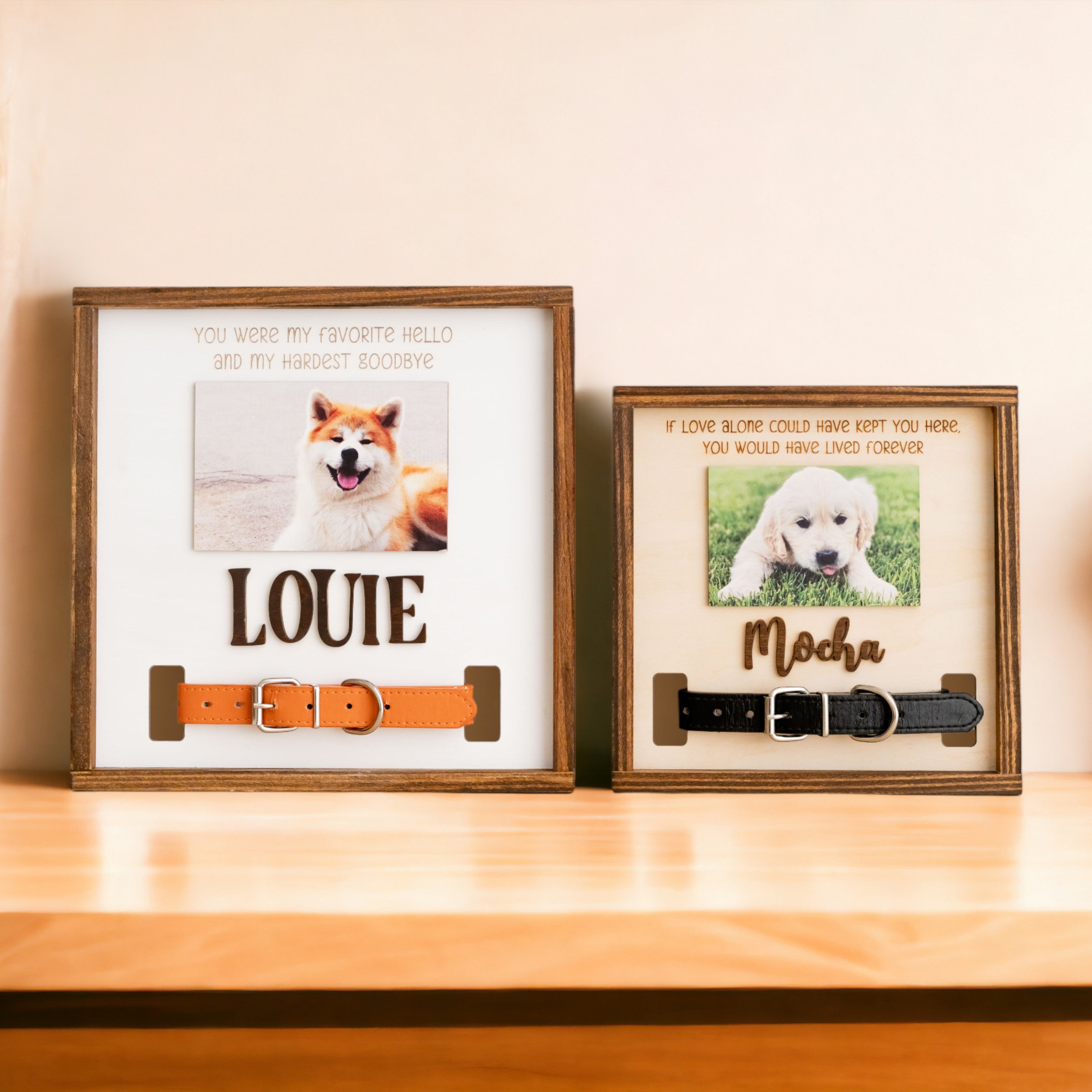 Personalized Pet Memorial Sign Wood for Pet Loss Gift and Photo Decor R06
