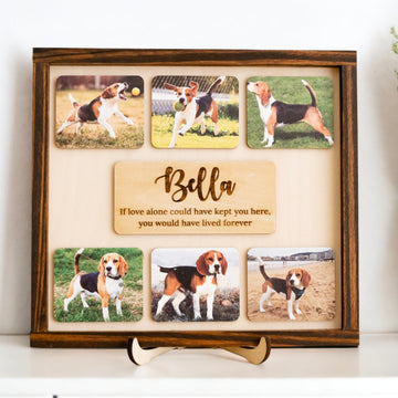 Rustic Pet Memorial Frame For Boho Minimalist Tribute