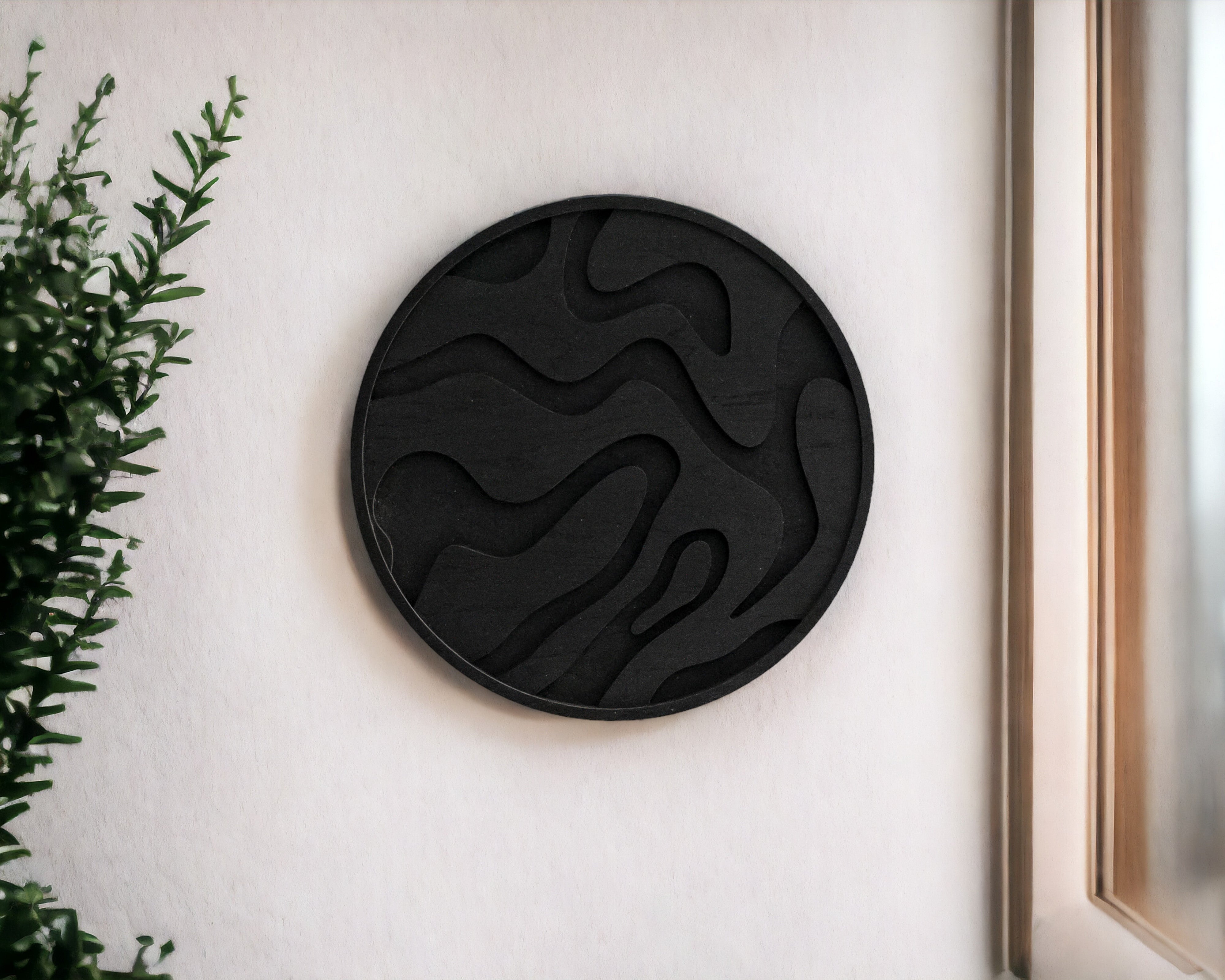 Liquid Wood Wall Art for Modern Boho Home Decor R27