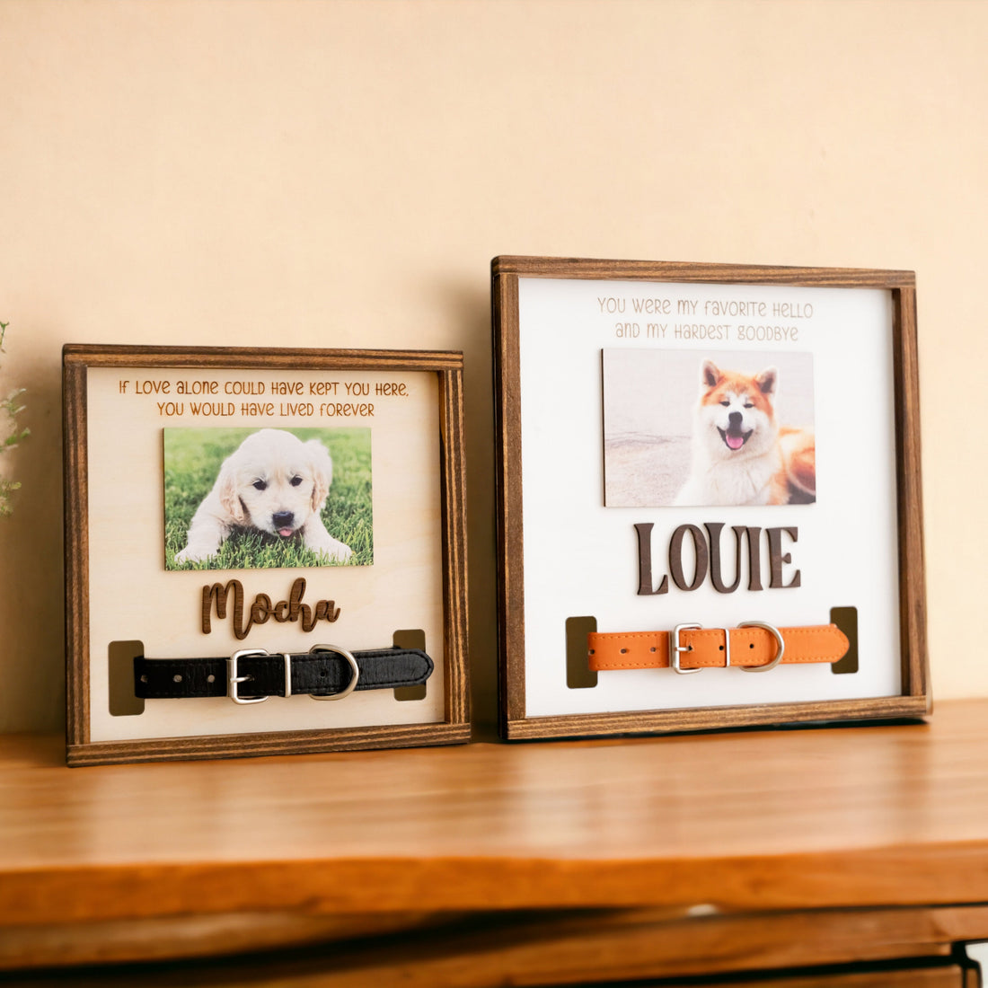 Personalized Pet Memorial Sign Wood for Pet Loss Gift and Photo Decor R06