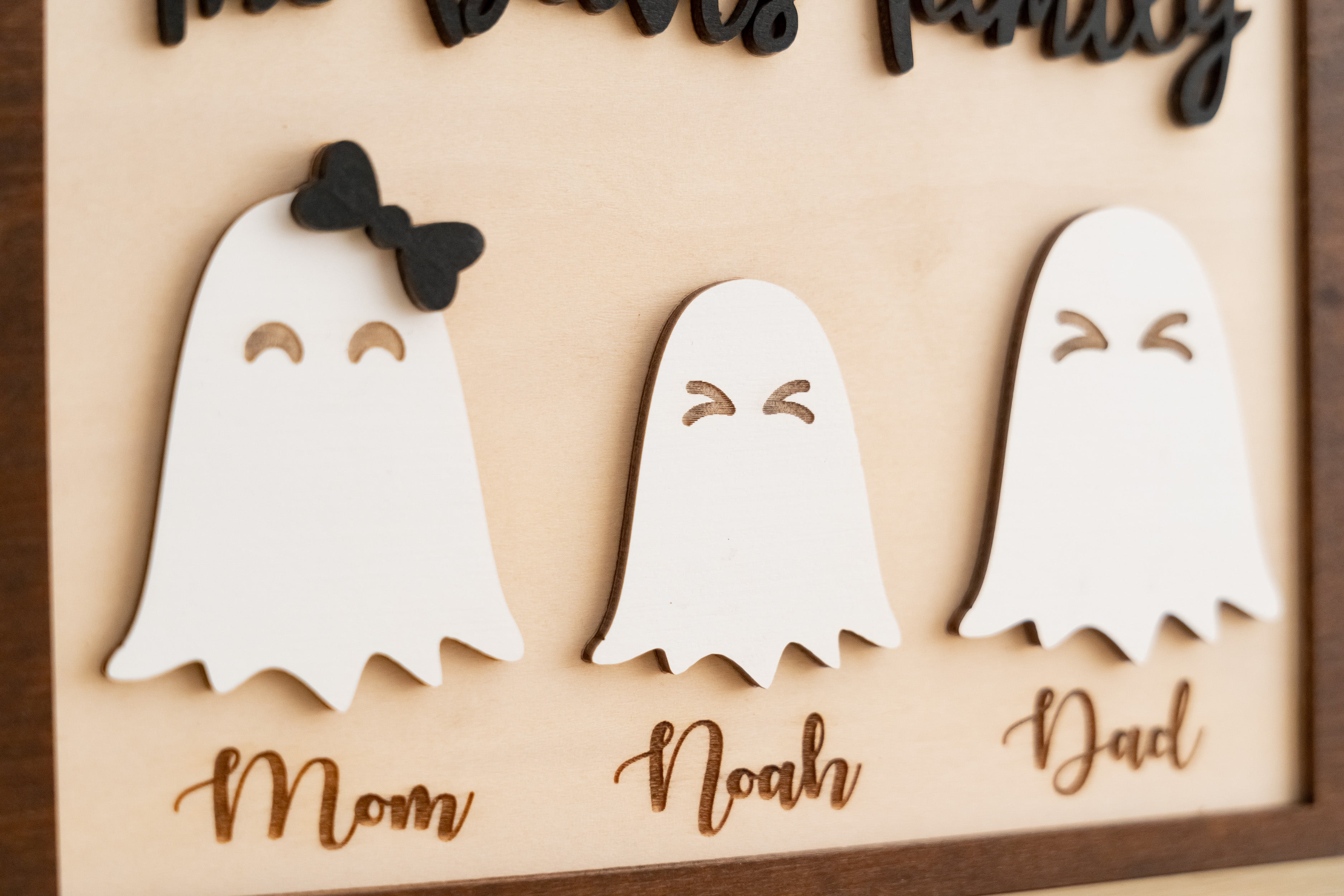 Custom Wooden Halloween Table Sign for a Spooky Touch