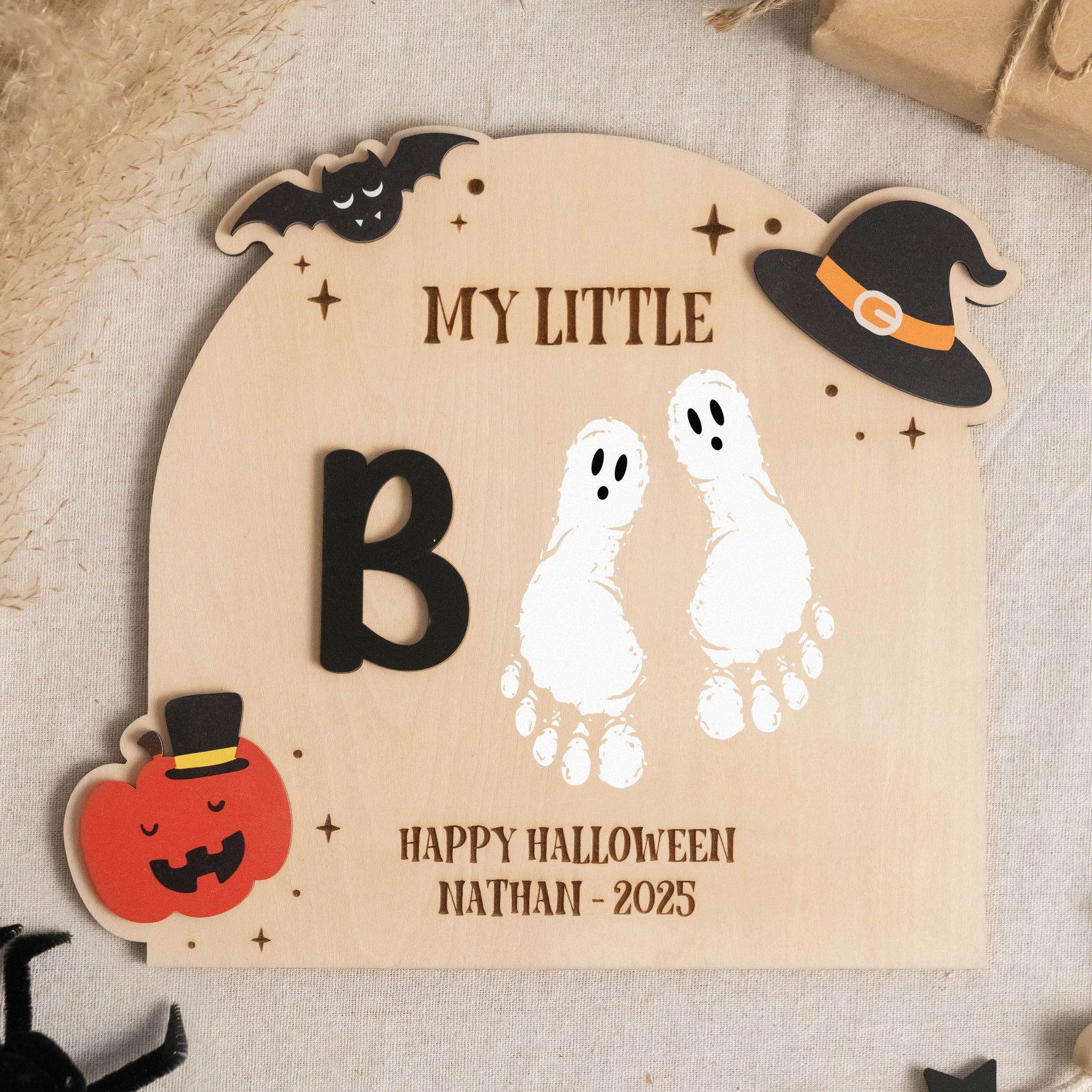 Halloween Nursery Plaque Wood Halloween Baby Gift R41
