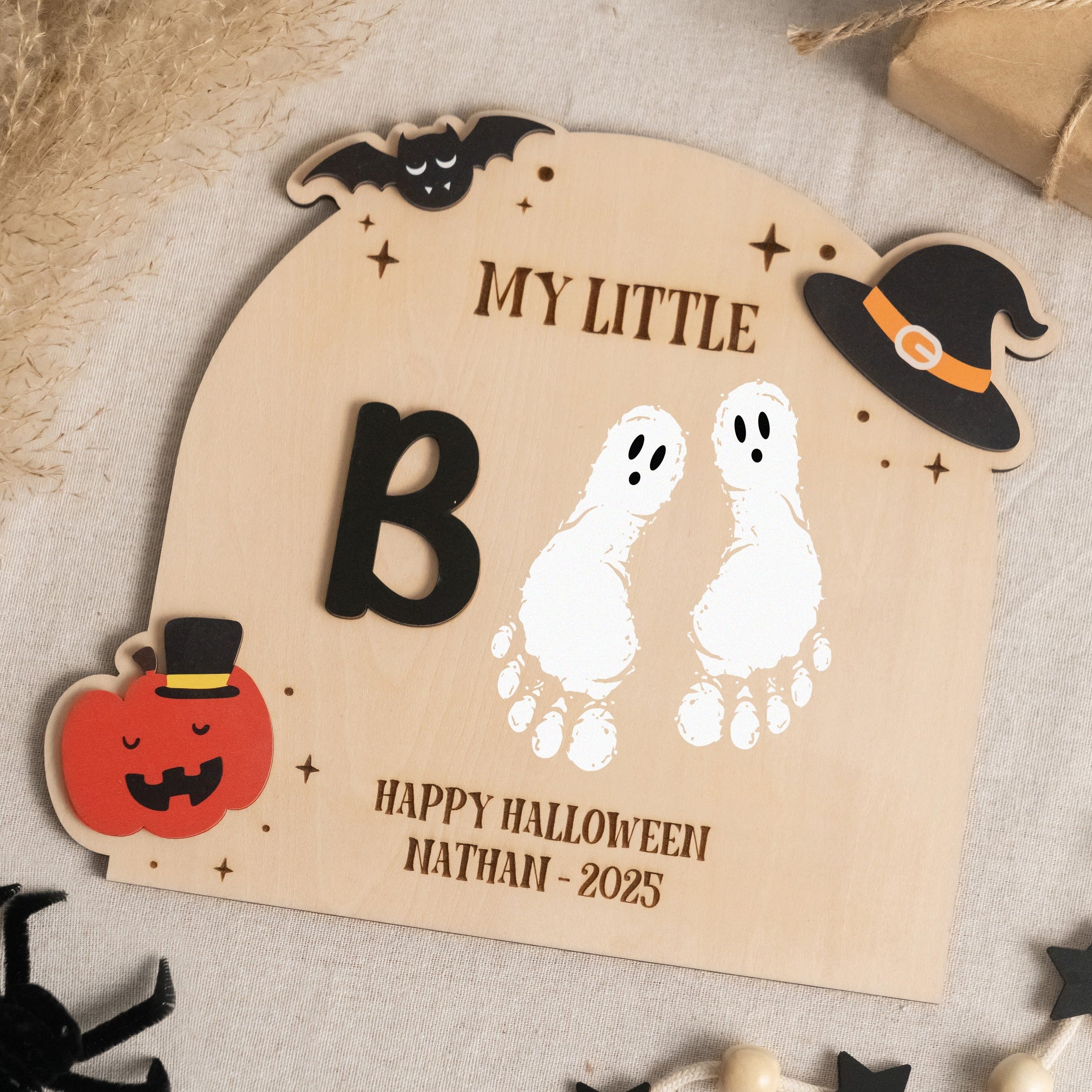 Halloween Nursery Plaque Wood Halloween Baby Gift R41