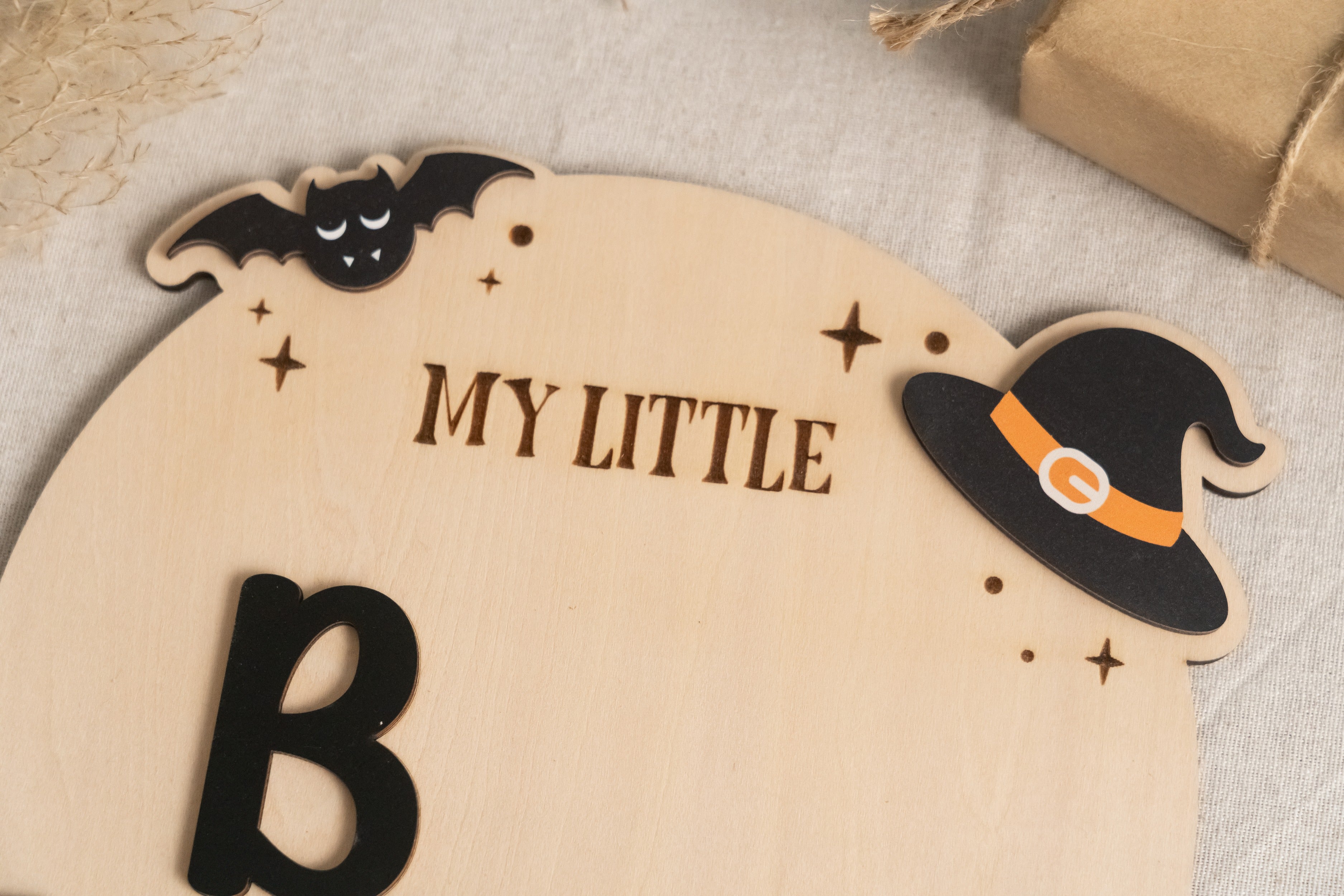 Halloween Nursery Plaque Wood Halloween Baby Gift R41