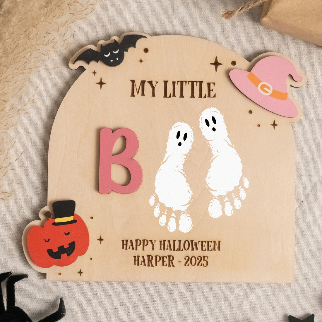 Halloween Nursery Plaque Wood Halloween Kids Decor R41