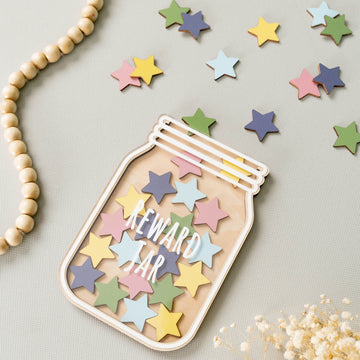 Wooden Reward Jar Wood for Kids Educational Reward System E57