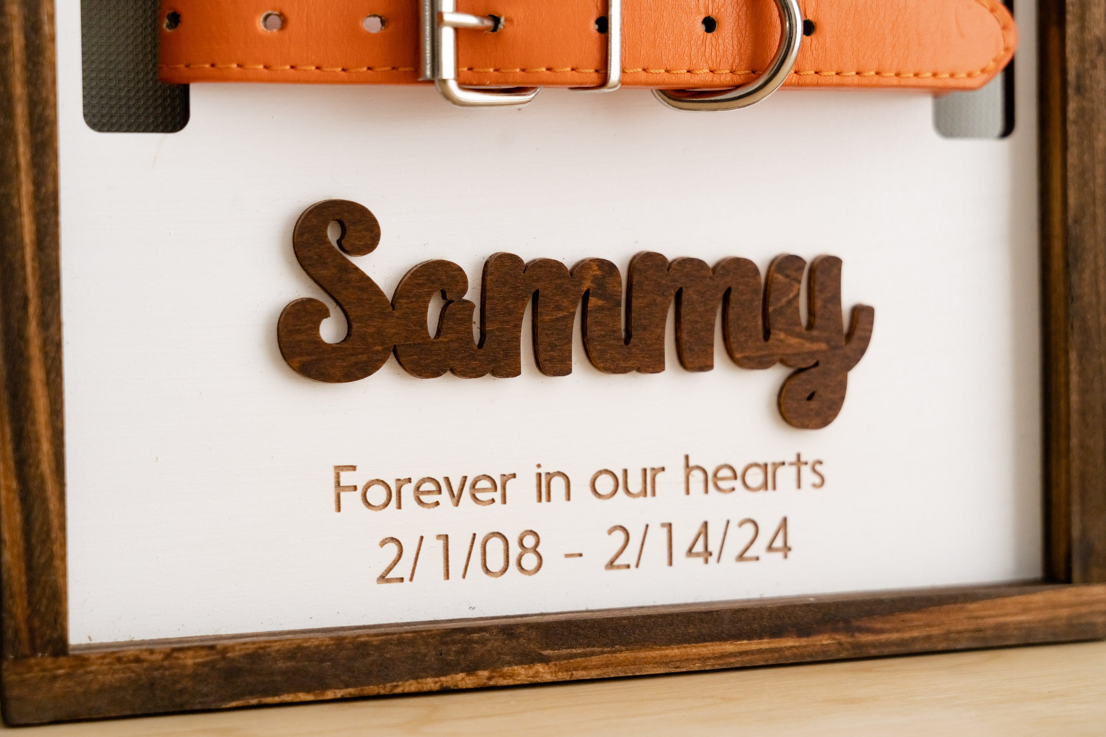 Dog Ear Drawing Framed Wood Pet Memorial Gift for Dog Lovers G98