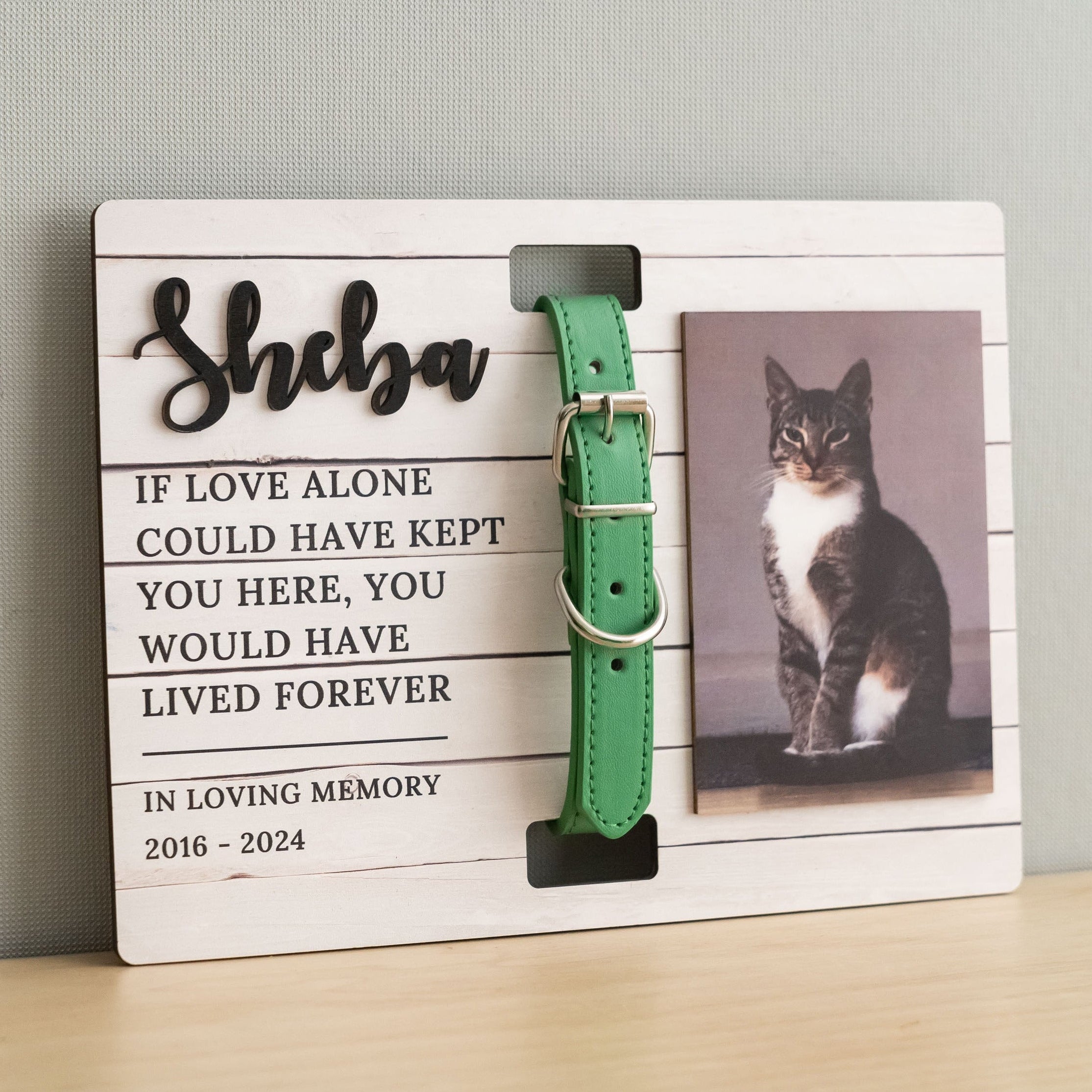 Personalized Wooden Pet Memorial Sign for Pet Memorial Frame with Photo R05
