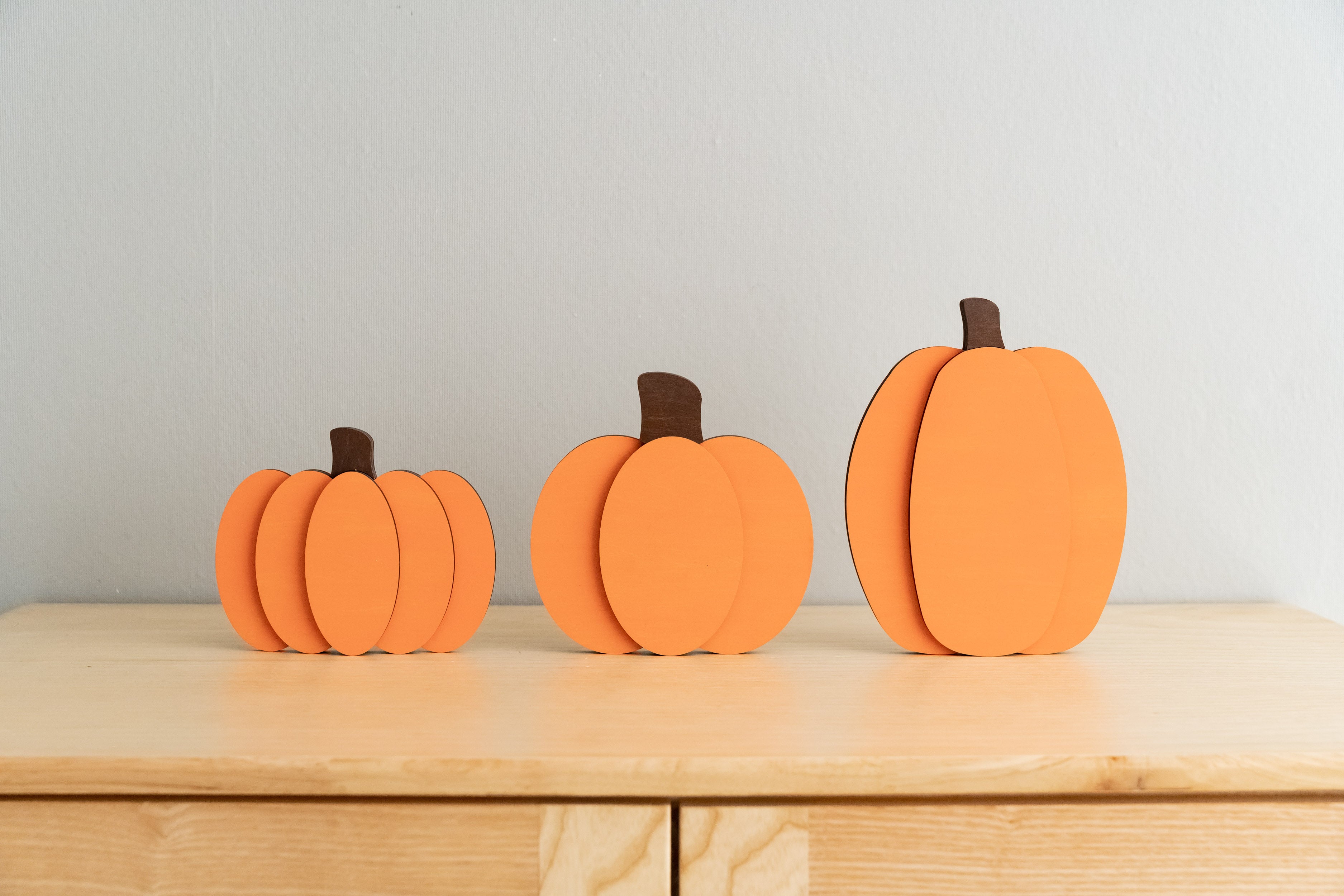 Charming Rustic Wooden Pumpkin for Your Halloween Table