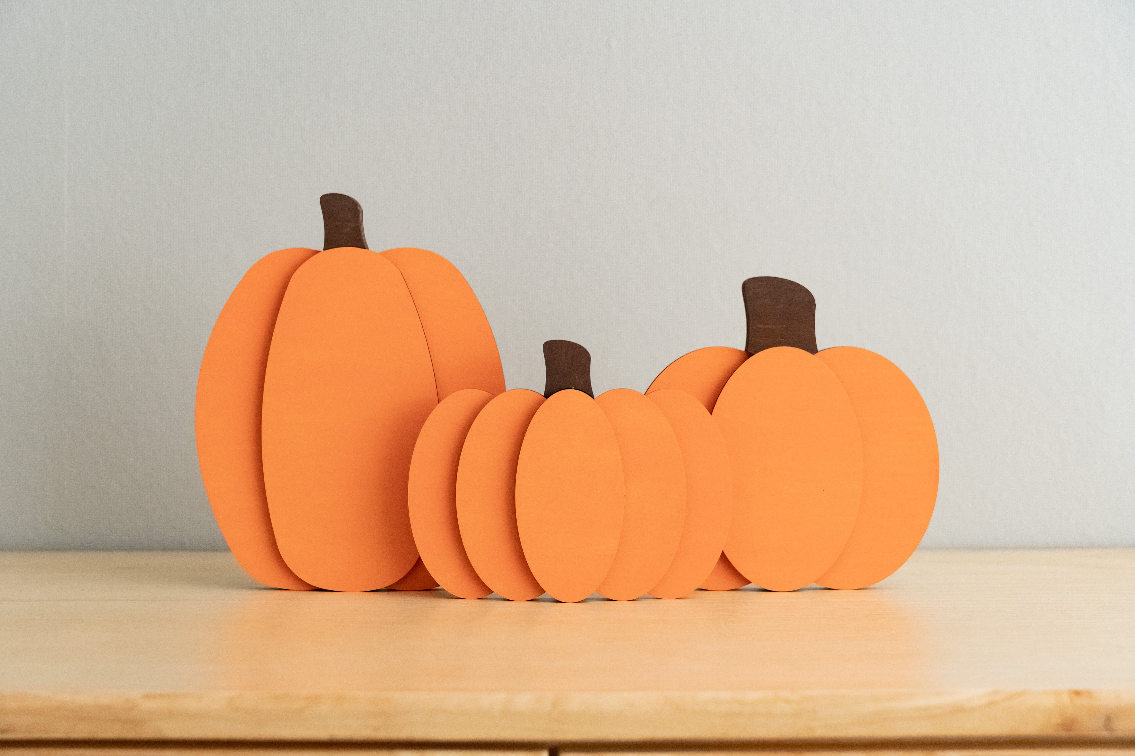 Charming Rustic Wooden Pumpkin for Your Halloween Table