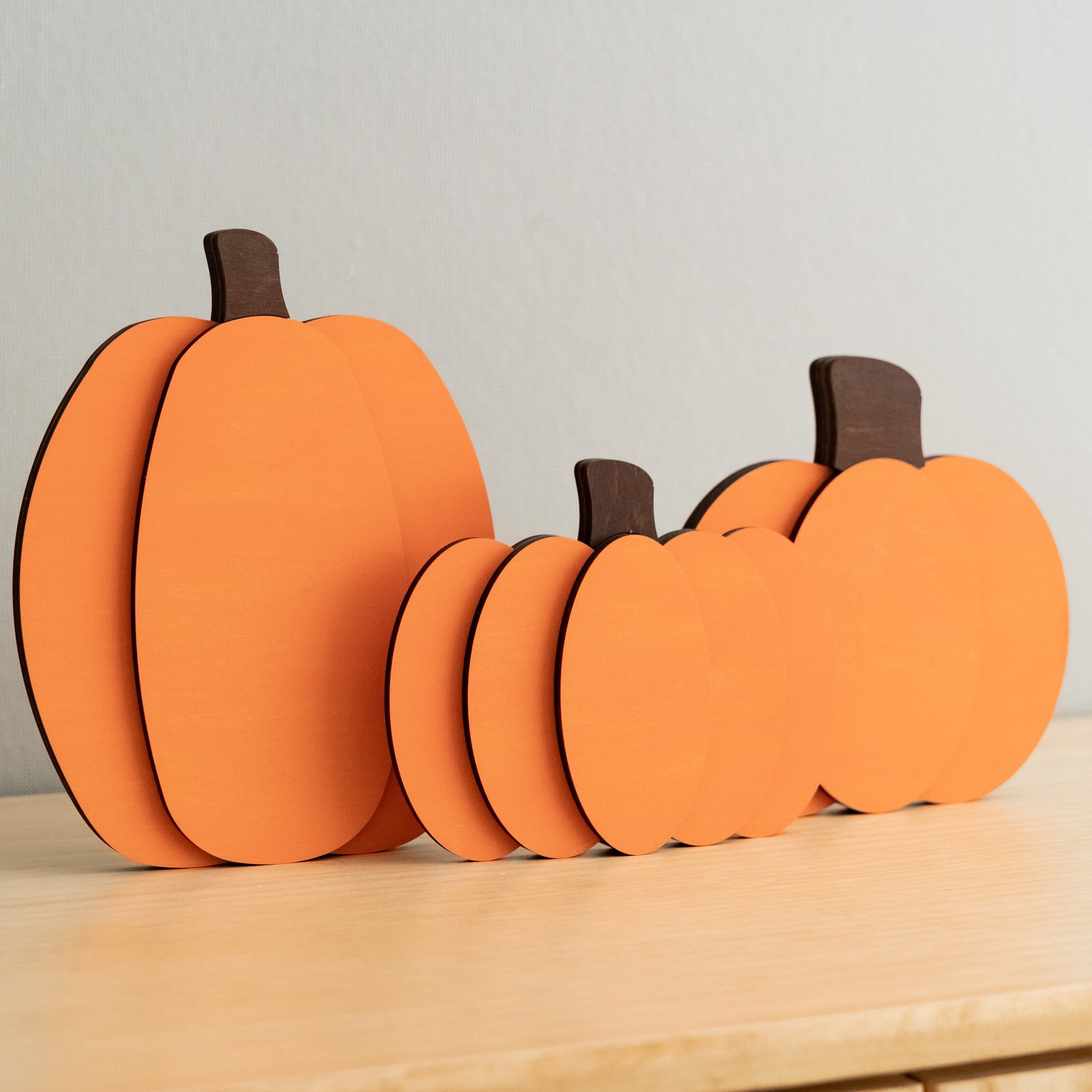 Cozy Rustic Wooden Pumpkin for Your Halloween Table