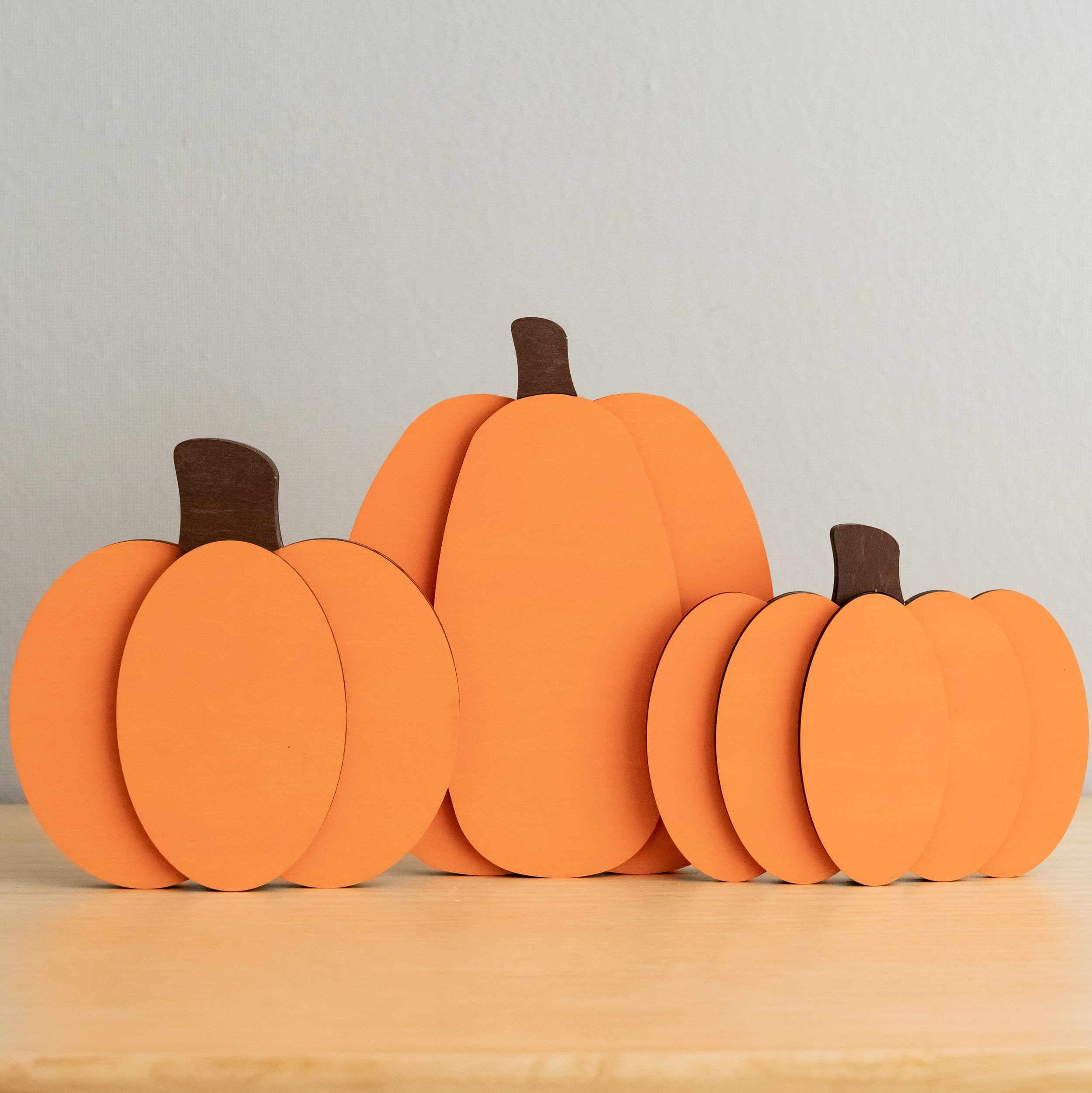 Charming Rustic Wooden Pumpkin for Your Halloween Table