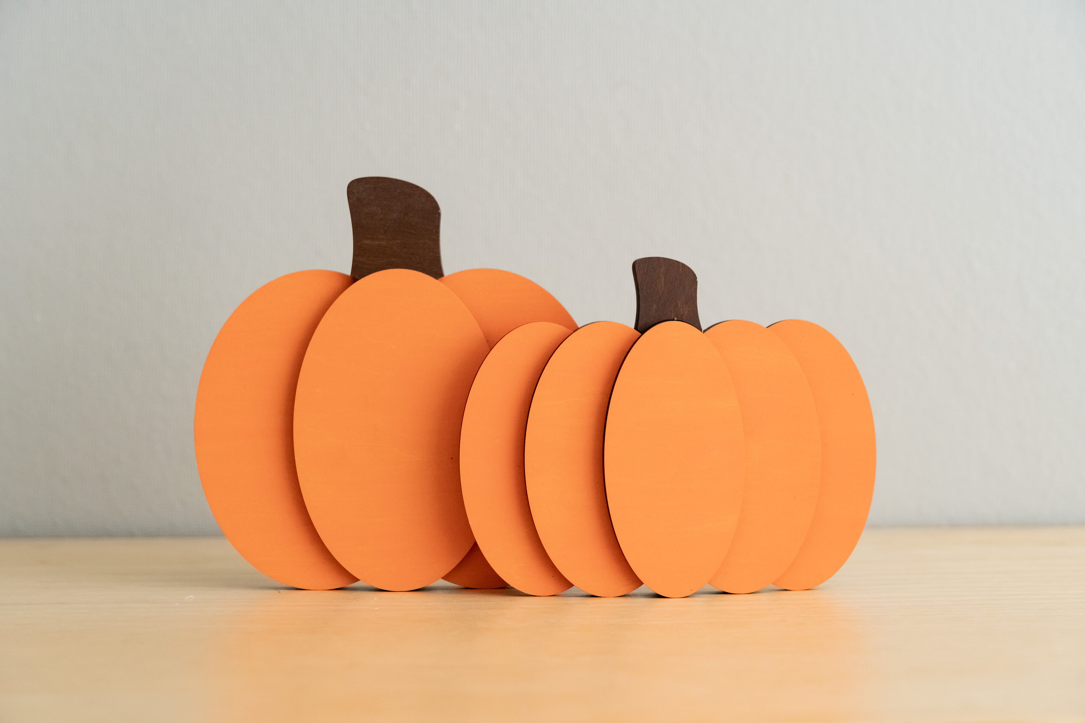 Charming Rustic Wooden Pumpkin for Your Halloween Table