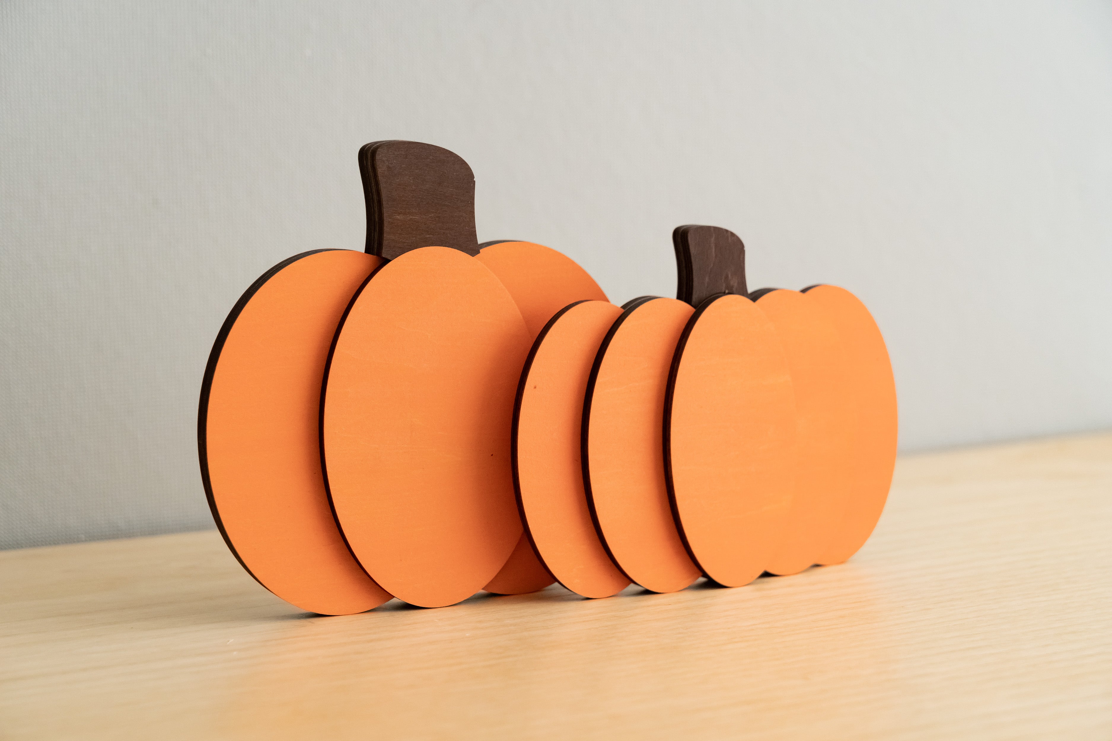 Charming Rustic Wooden Pumpkin for Your Halloween Table