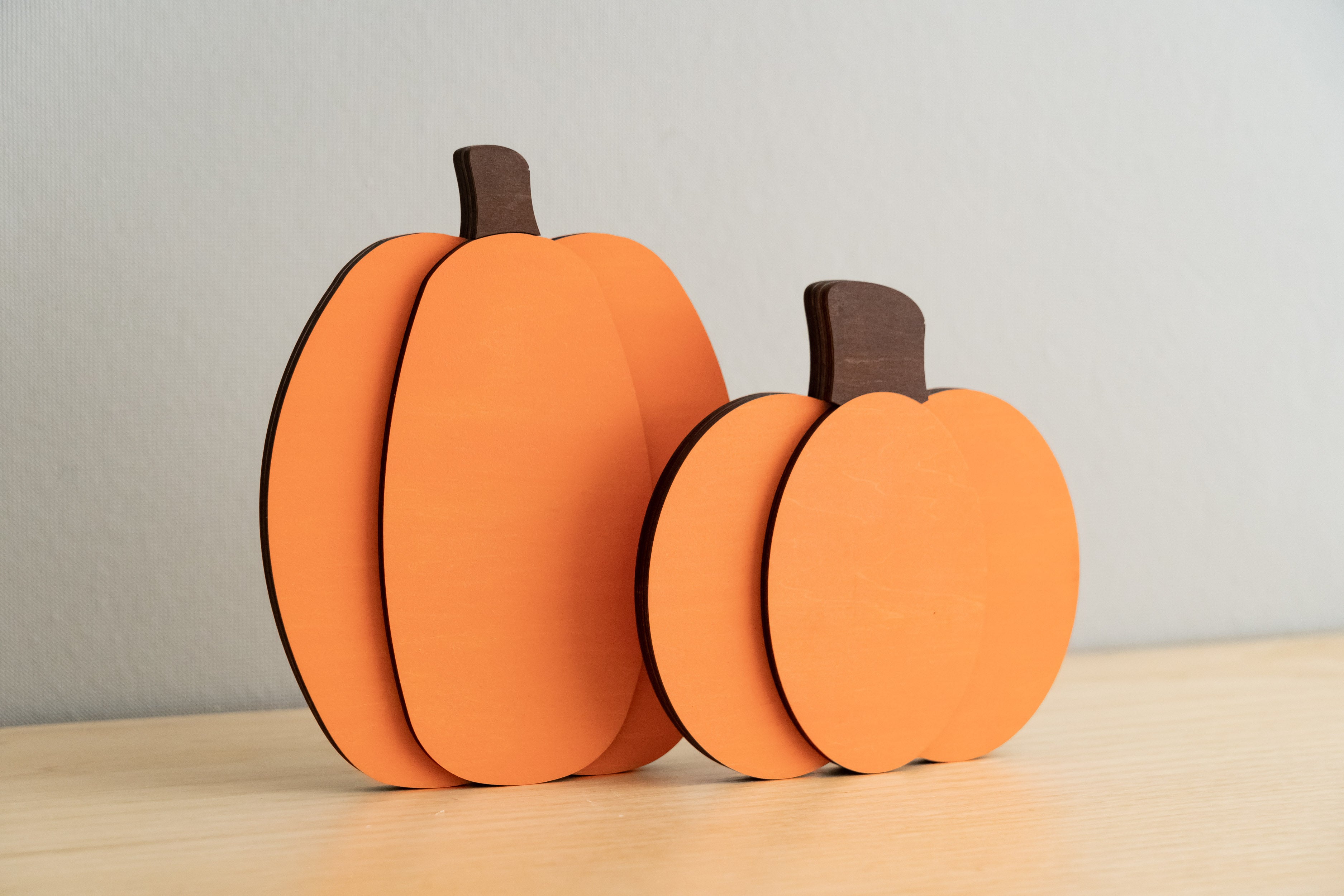 Charming Rustic Wooden Pumpkin for Your Halloween Table