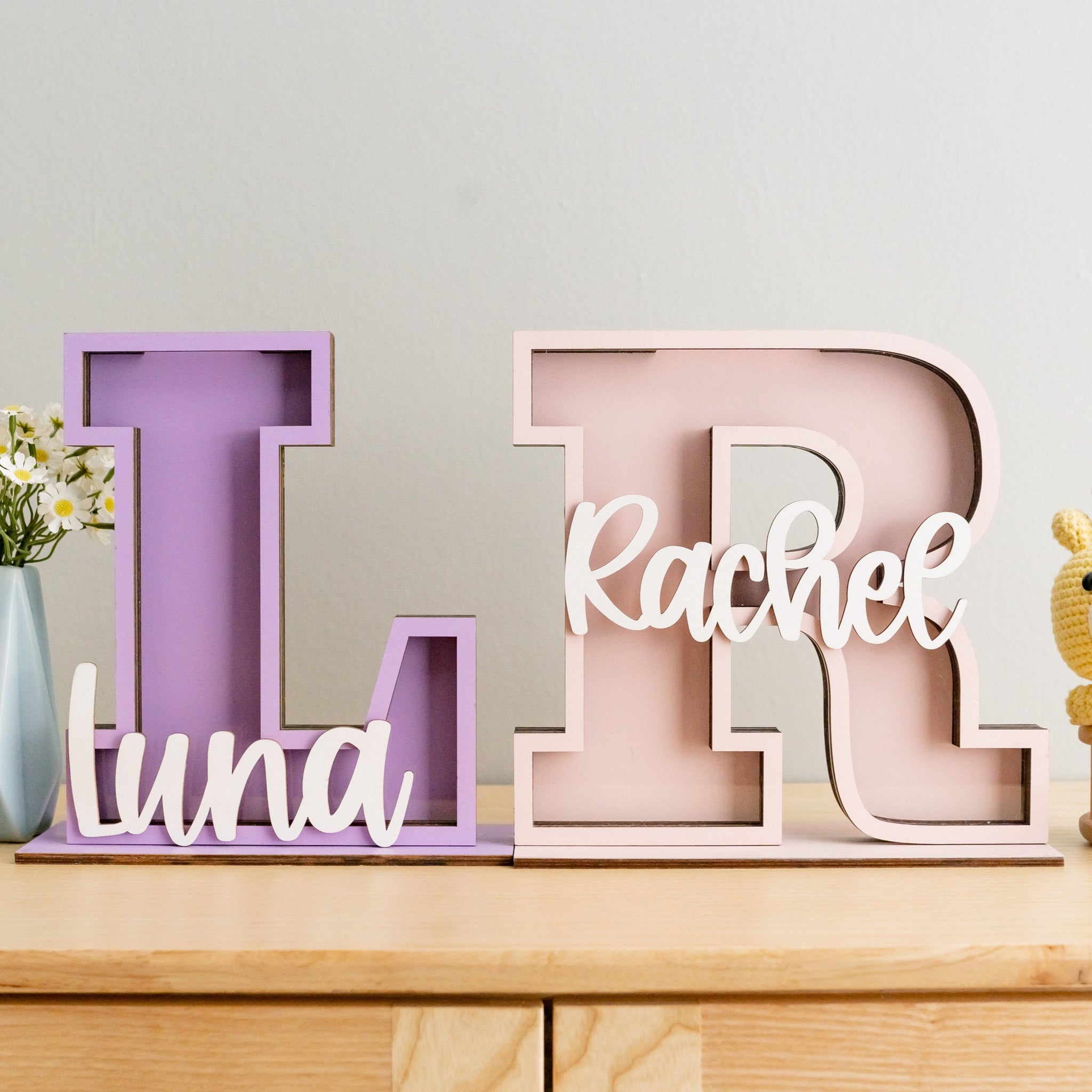 Personalized Letter Coin Bank for Kids or Room Decor