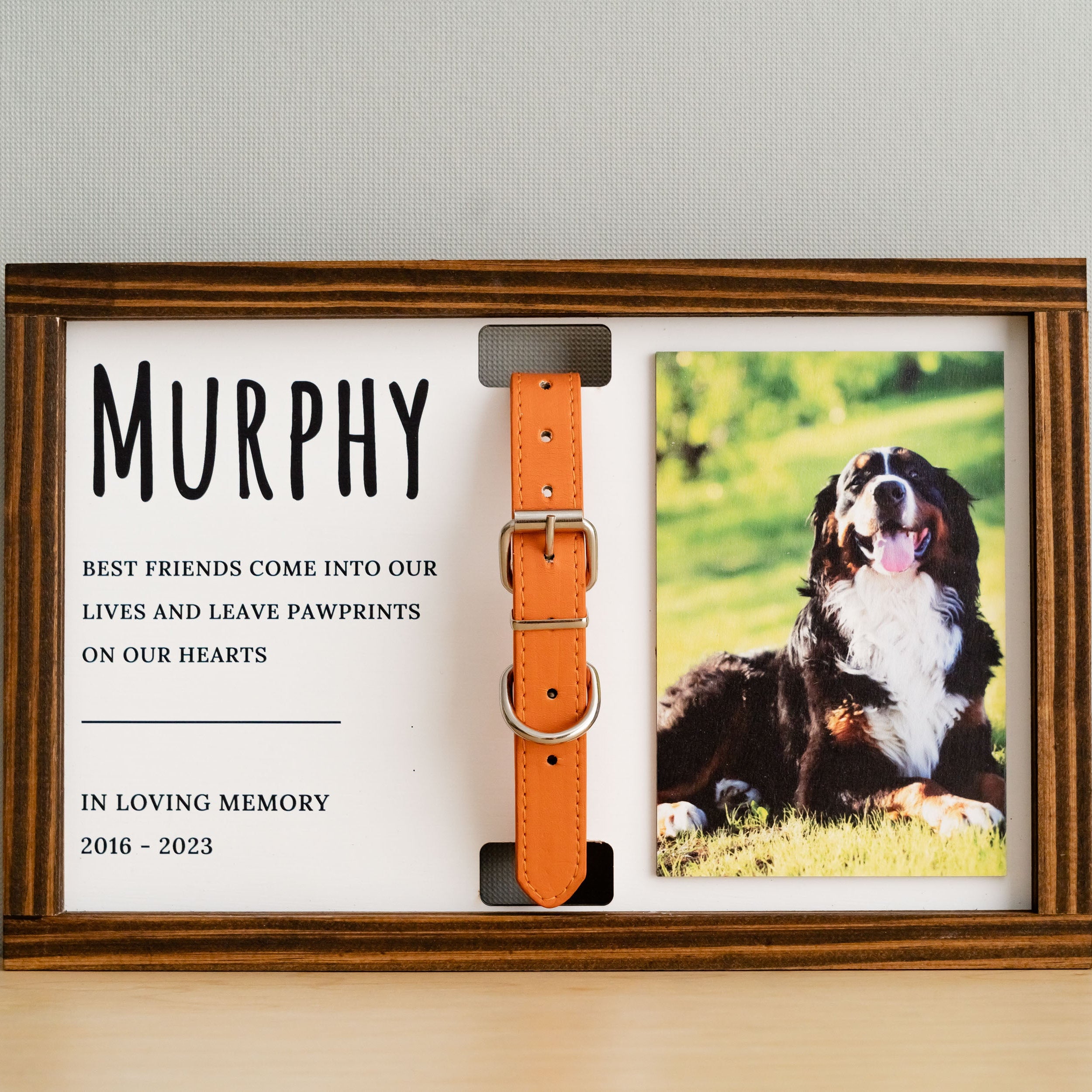 Personalized Pet Memorial Sign Wood for Pet Memorial Gift and Photo Display E54
