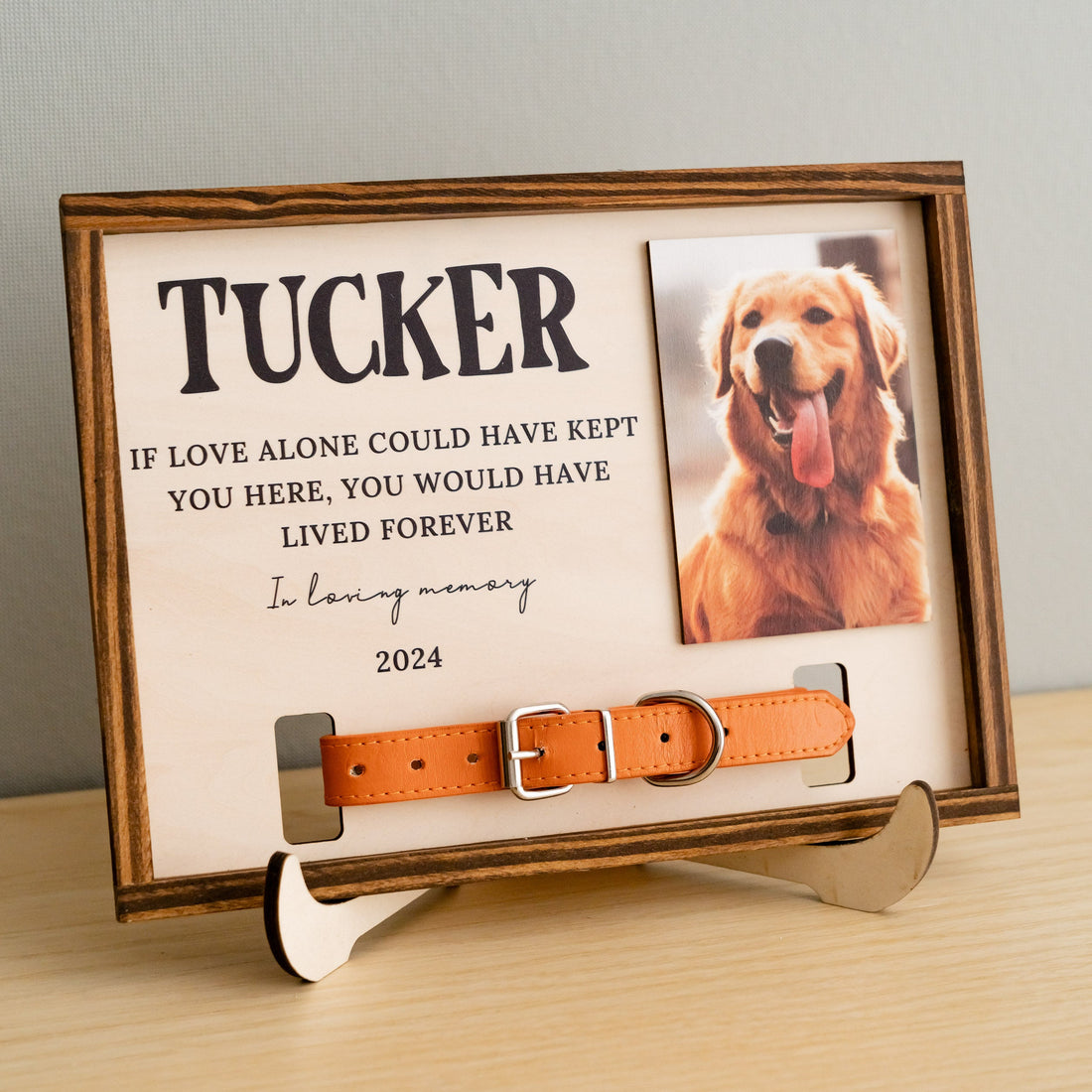 Personalized Wooden Pet Memorial Sign for Pet Loss Gift E36