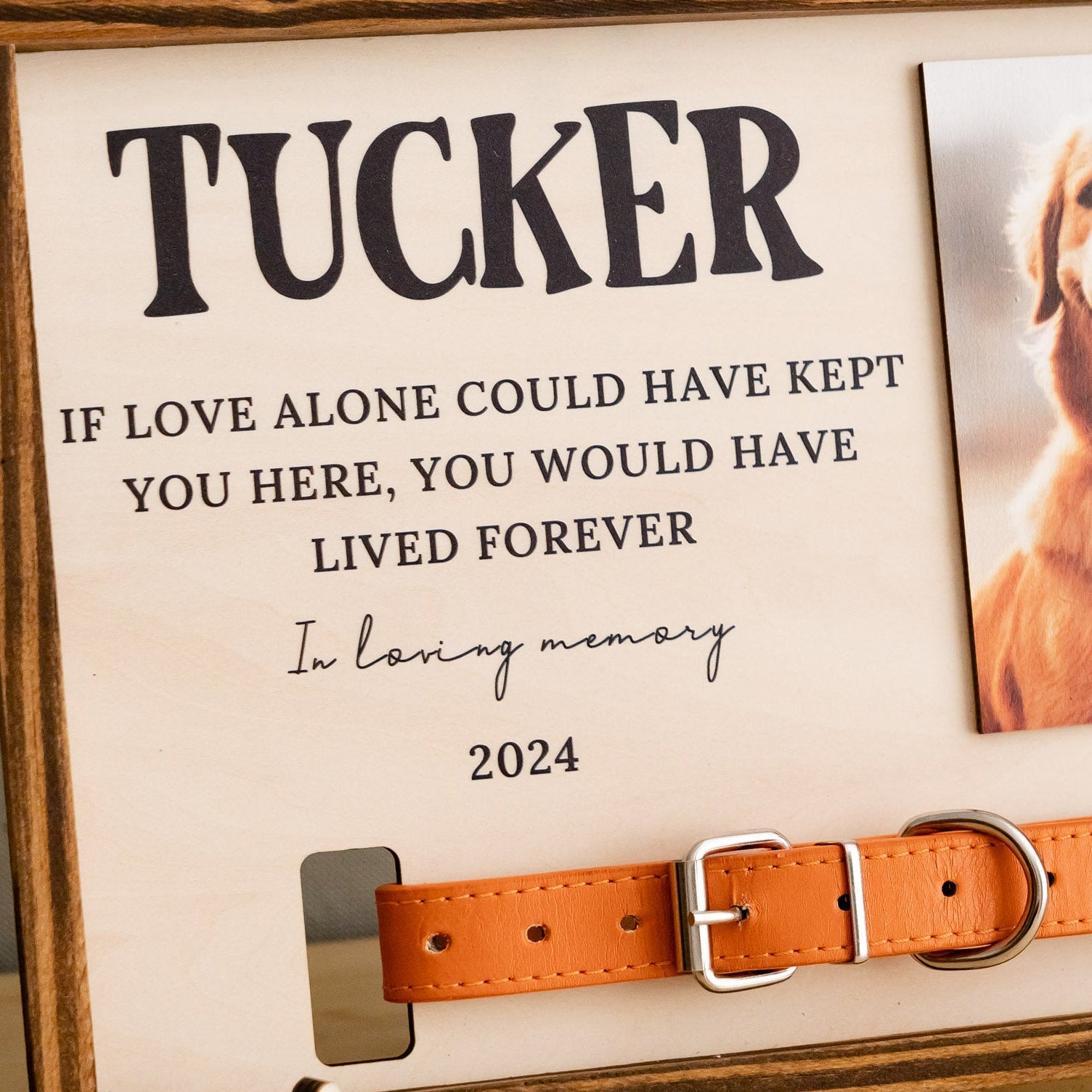 Personalized Wooden Pet Memorial Sign for Pet Loss Gift E36