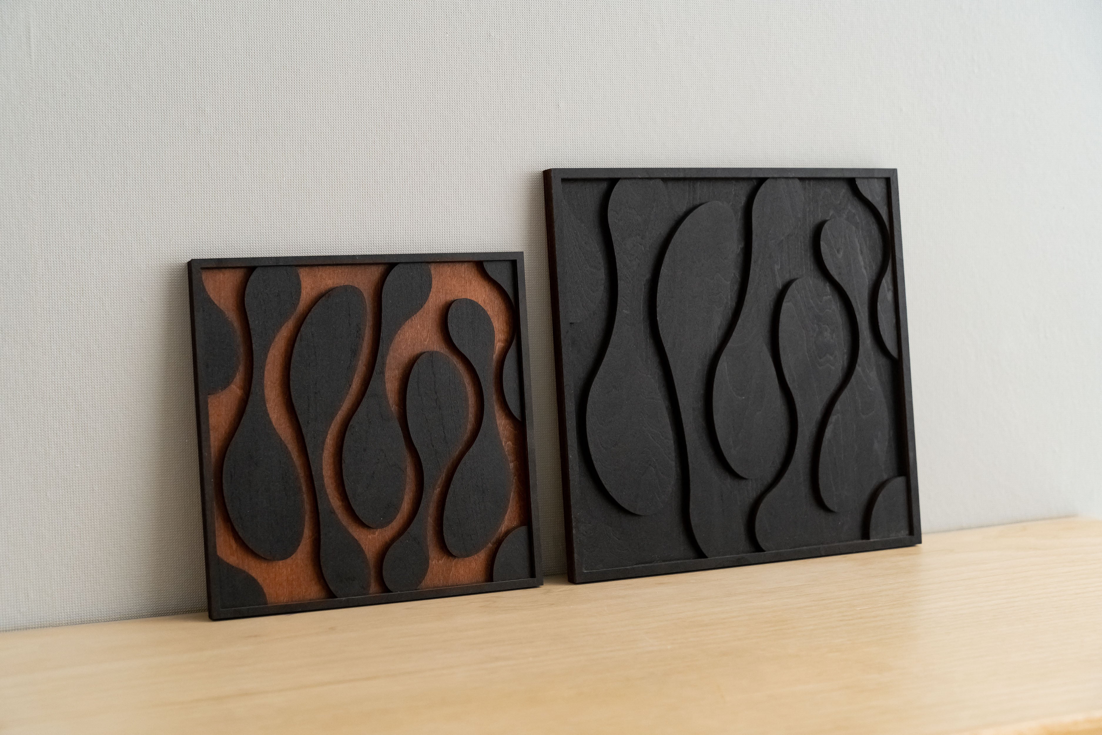 Liquid Fusion Wooden Wall Art for Boho Modern Spaces