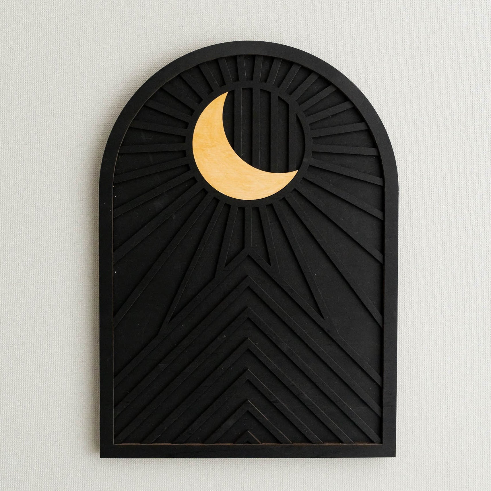 Sun And Moon Wood Wall Art for Modern Moon Wall Art Decor E87