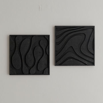 Liquid Fusion Wooden Wall Art for Boho Modern Spaces R28