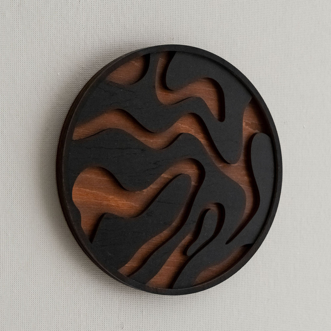 Wooden Liquid Wall Art Wood for Modern Abstract Wall Decor R27