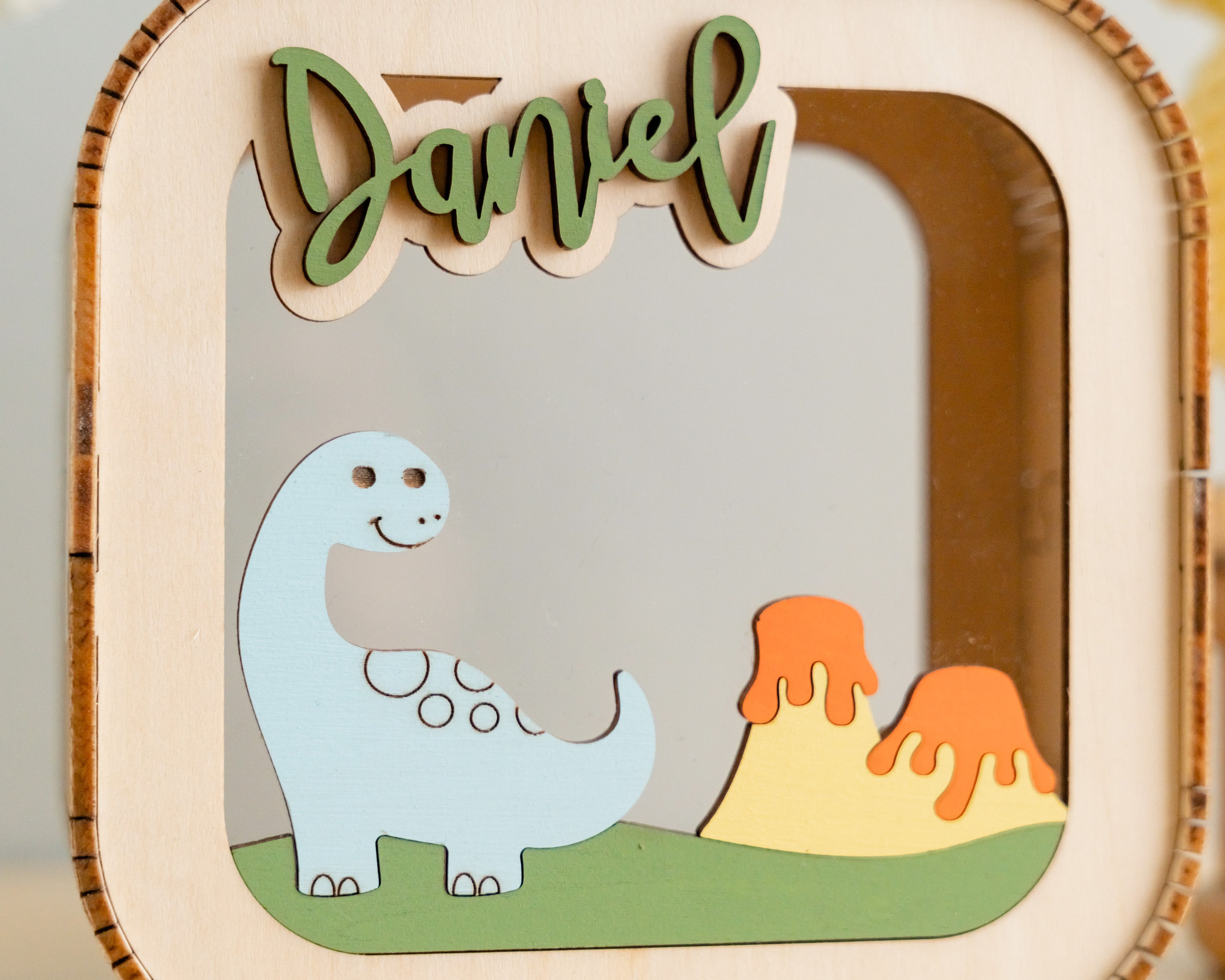 Personalized Wooden Piggy Bank wood acrylic for kids piggy bank decor E10