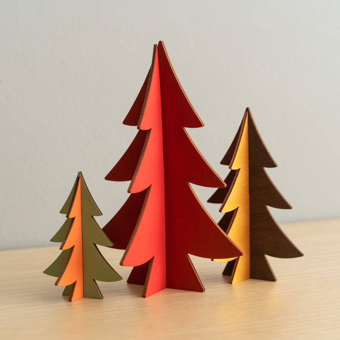 Decorative Wooden Christmas Tree for Christmas Table Decor and Holiday Styling Y12