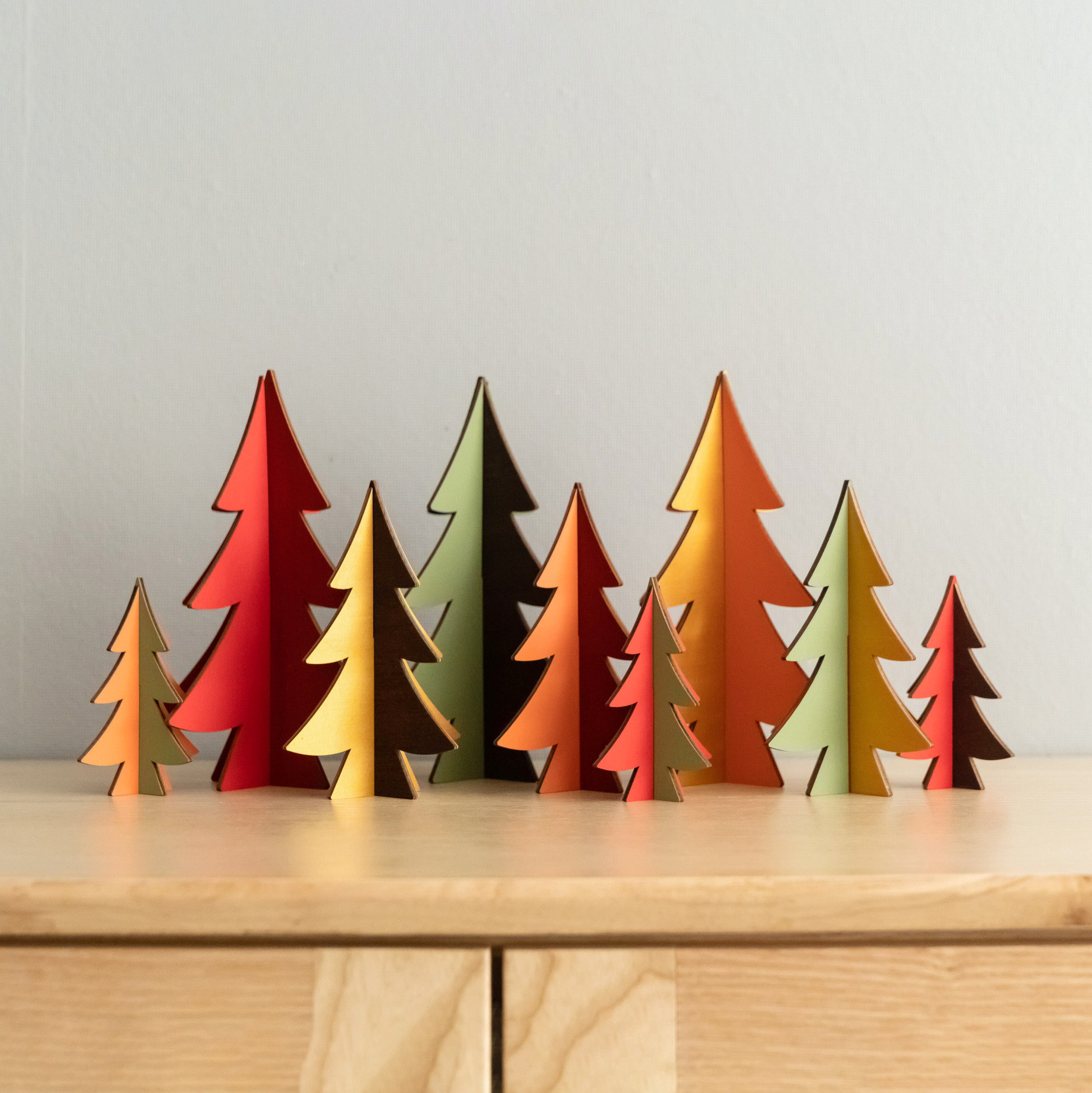 Decorative Wooden Christmas Tree for Christmas Table Decor Y12