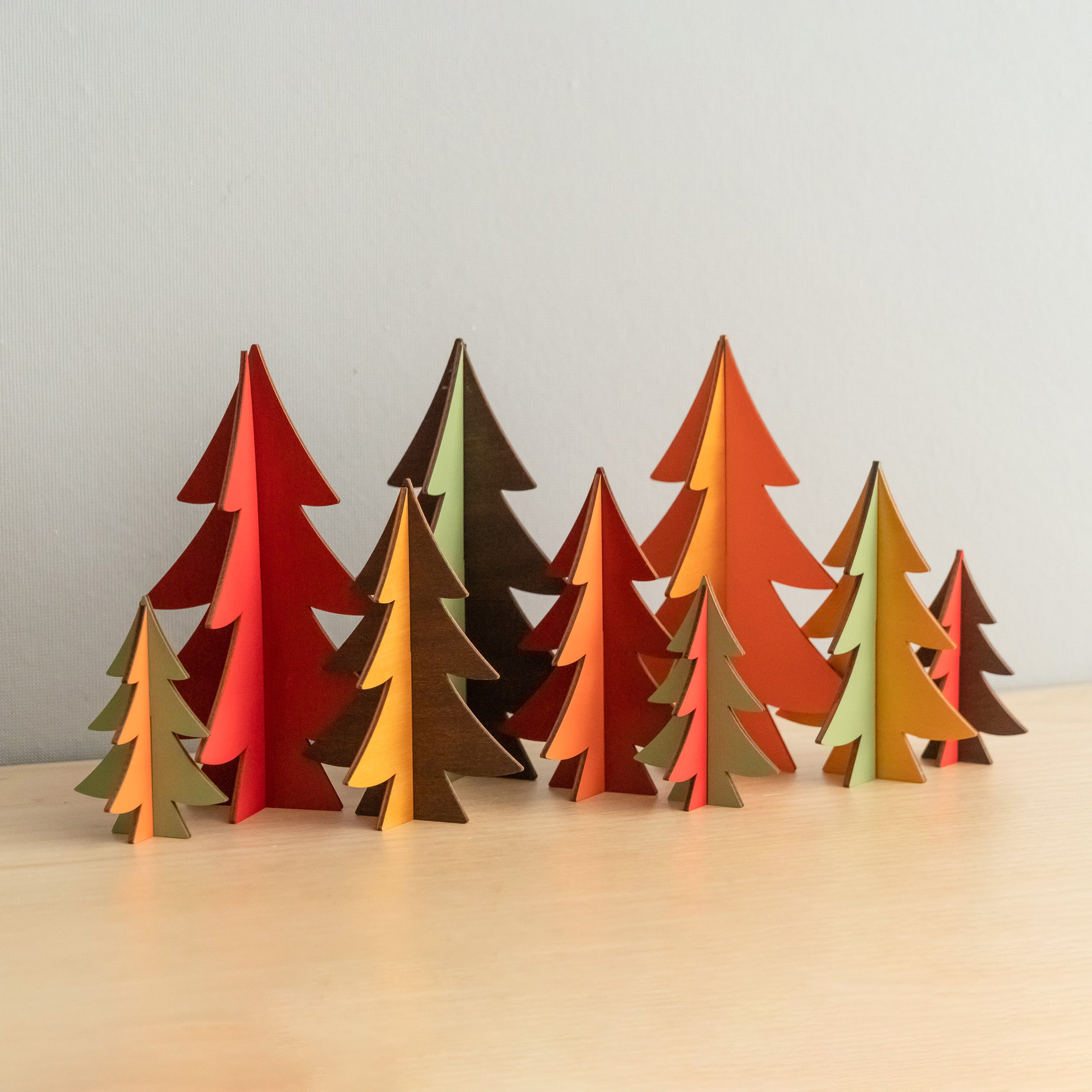 Decorative Wooden Christmas Tree for Christmas Table Decor Y12
