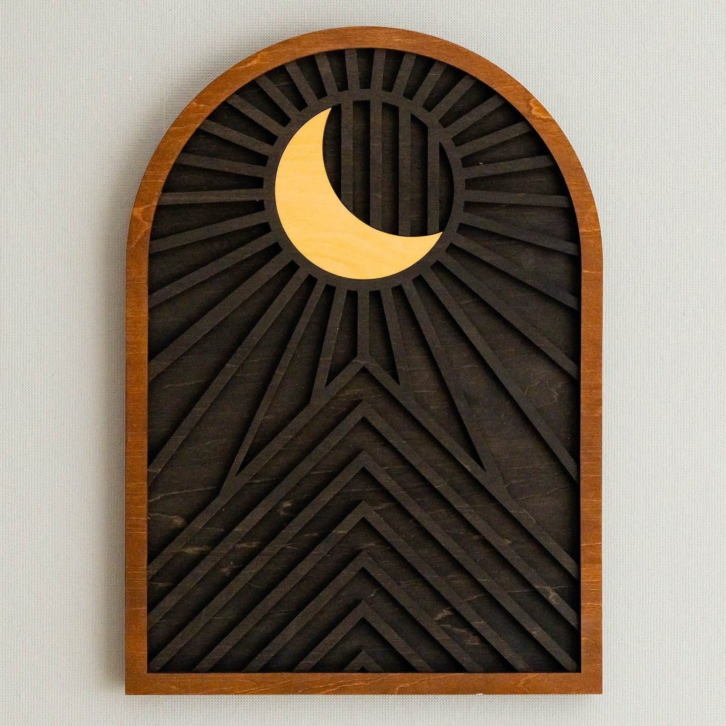Sun And Moon Wood Wall Art for Modern Moon Wall Art Decor J45