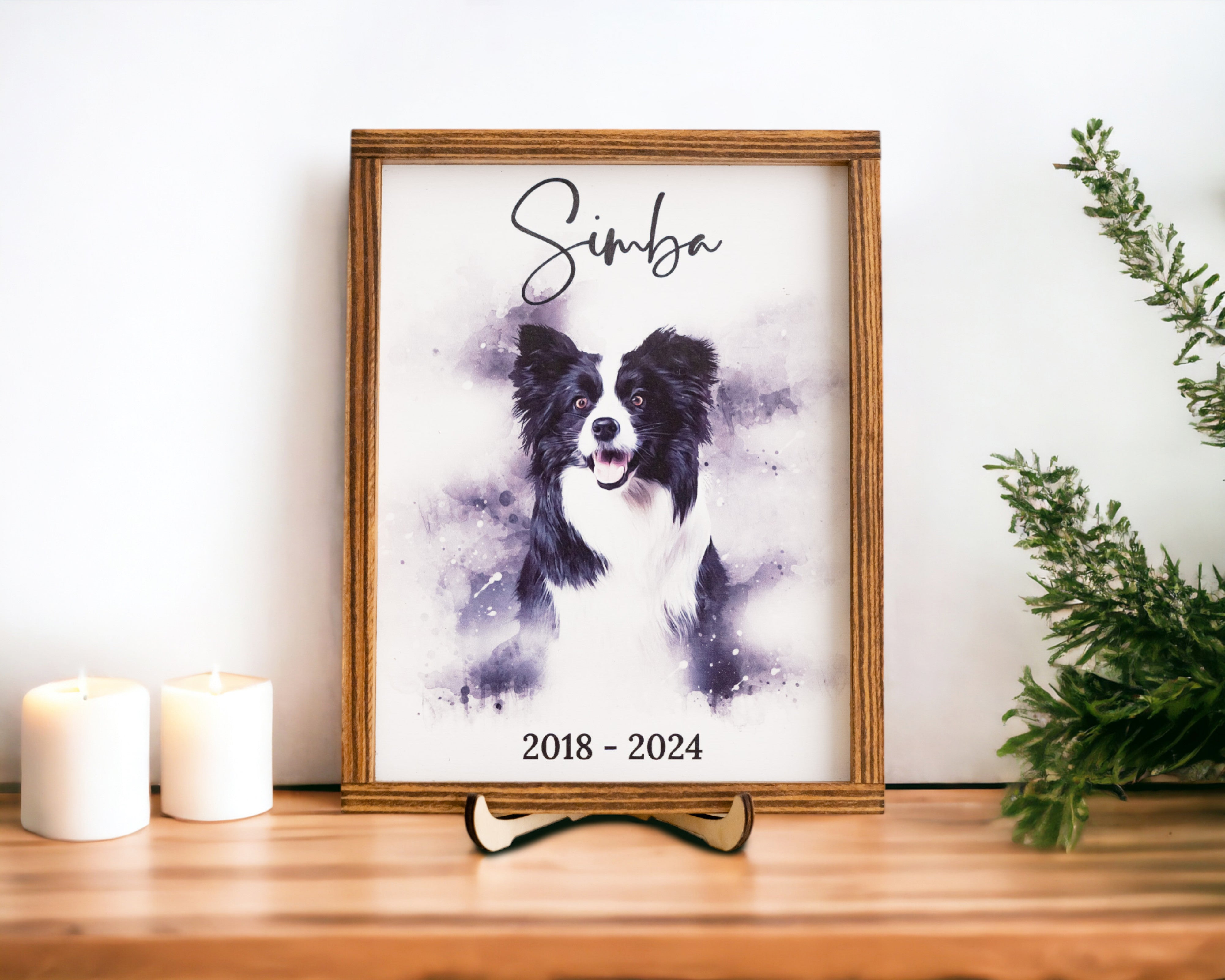 Personalized Pet Memorial Sign Wood for Pet Loss Gift and Decor R10