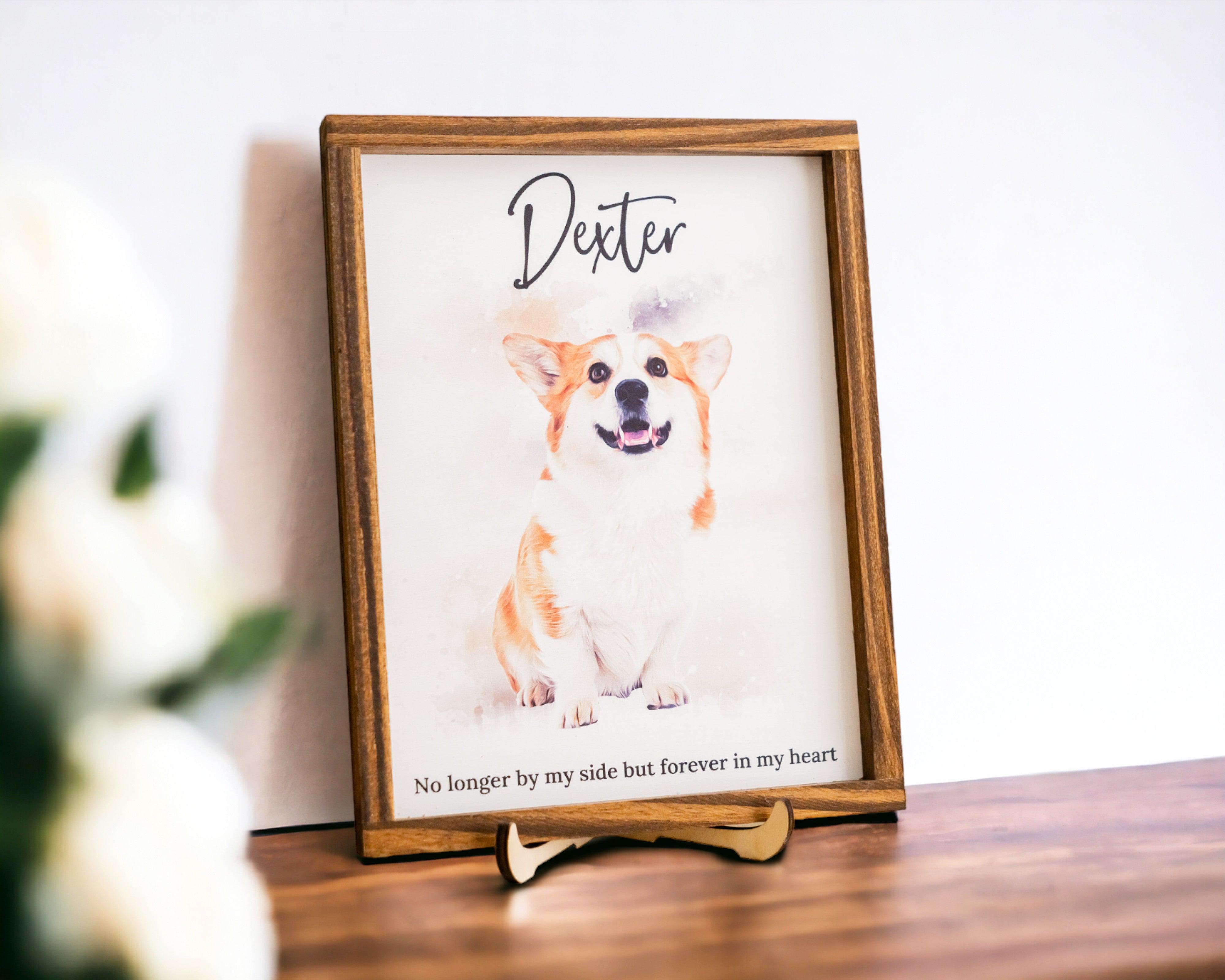 Personalized Pet Memorial Sign Wood for Pet Loss Gift and Decor R10