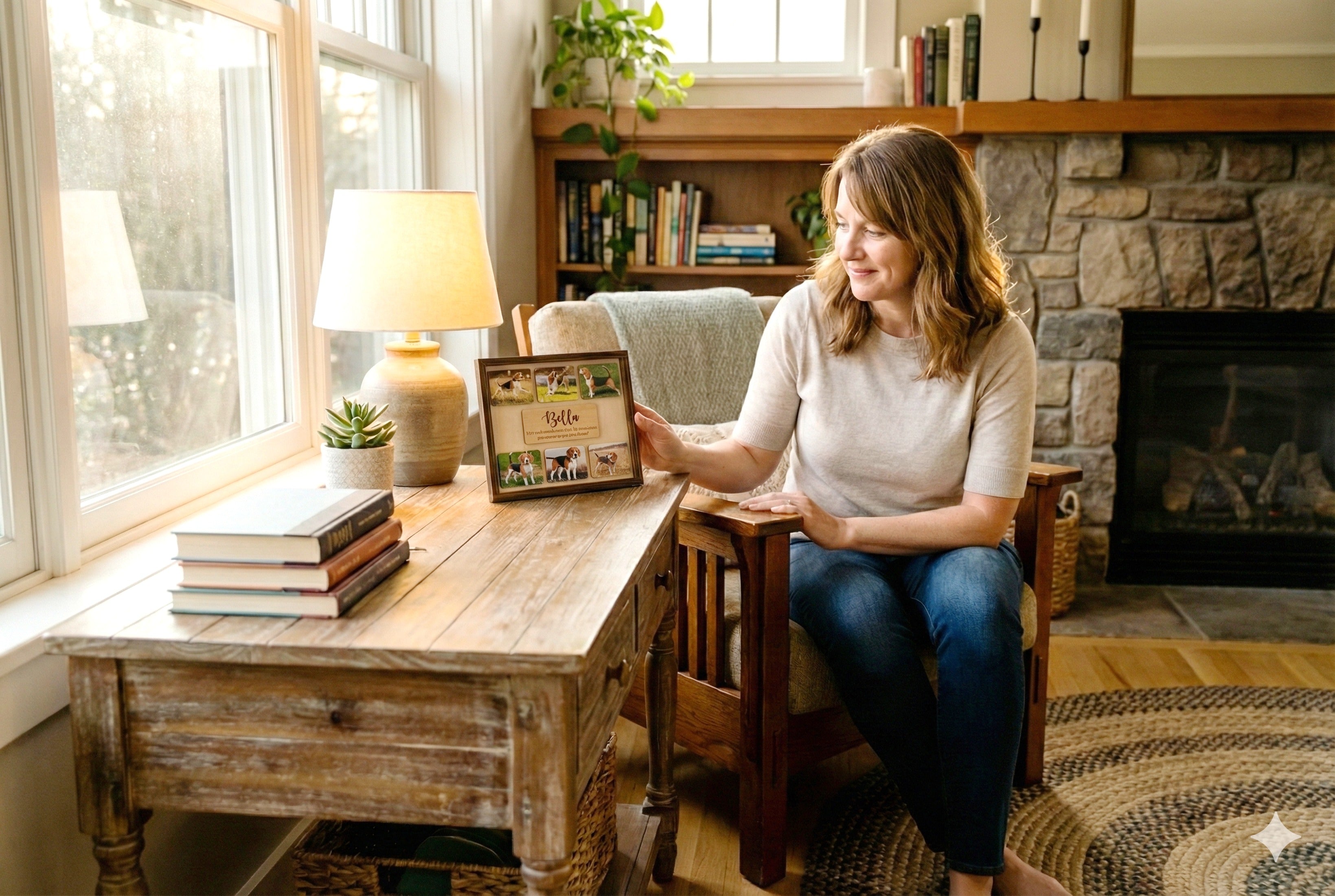 Rustic Pet Memorial Frame For Boho Minimalist Tribute R20