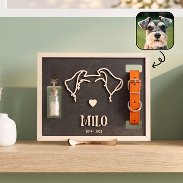 Personalized Pet Memorial Photo Wood Sign Pet Loss Gift B17