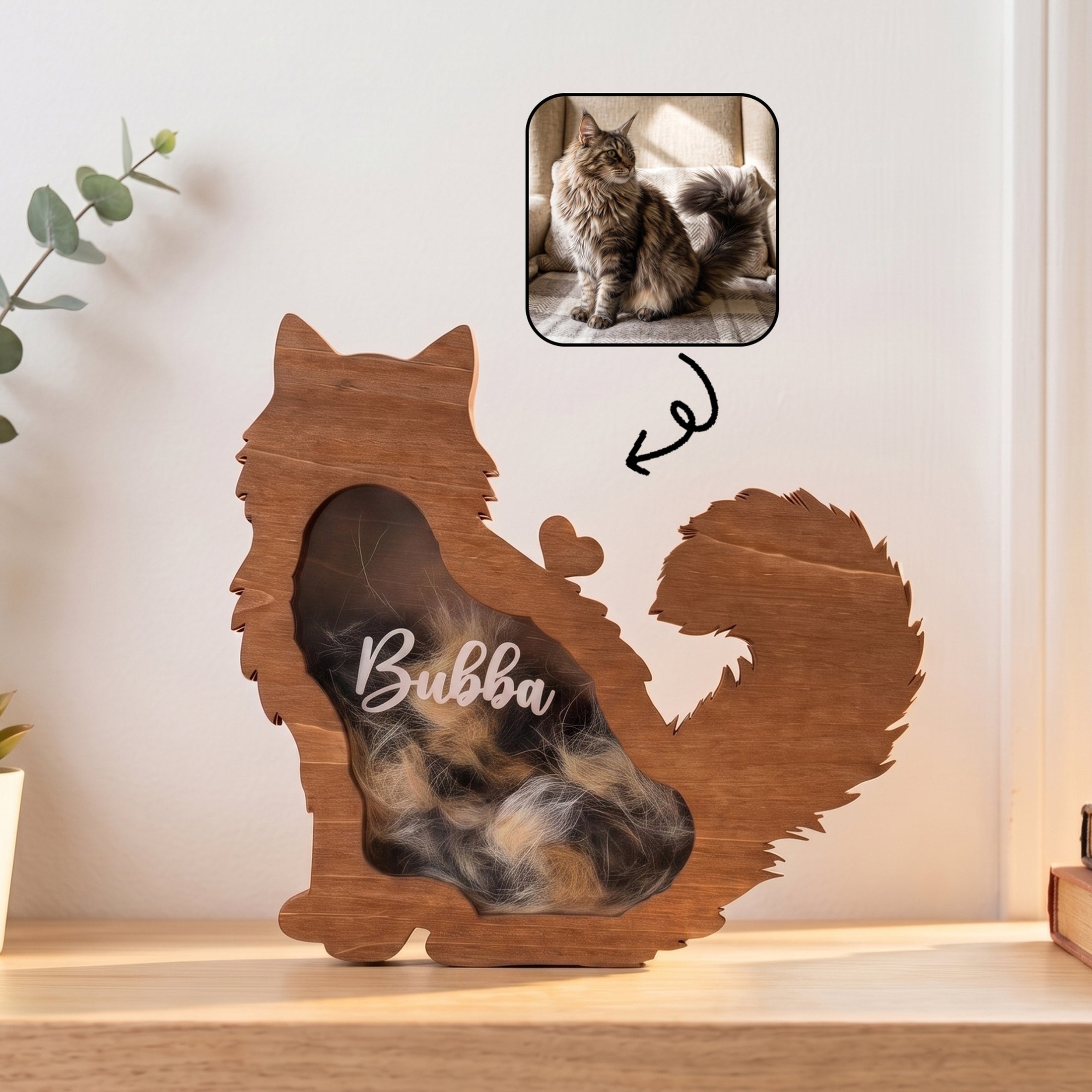 Personalized Pet Hair Keepsake Box Pet Memorial Gift B31
