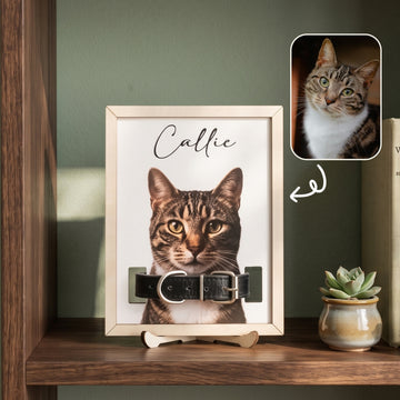 Personalized Pet Memorial Photo Wood Sign Pet Sympathy Gift B21