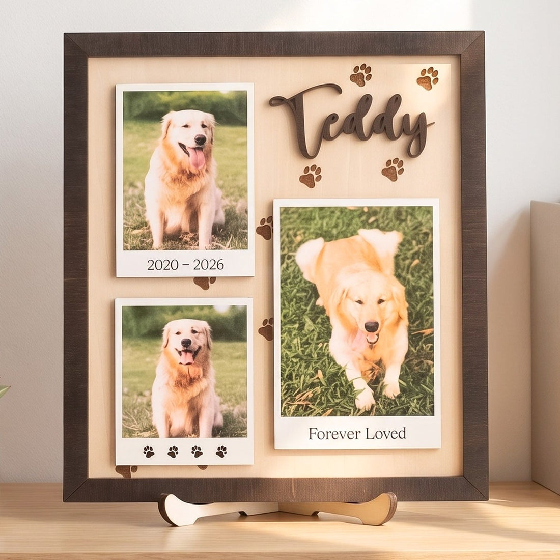 Personalized Pet Memorial Photo Wood Sign for Pet Remembrance B33
