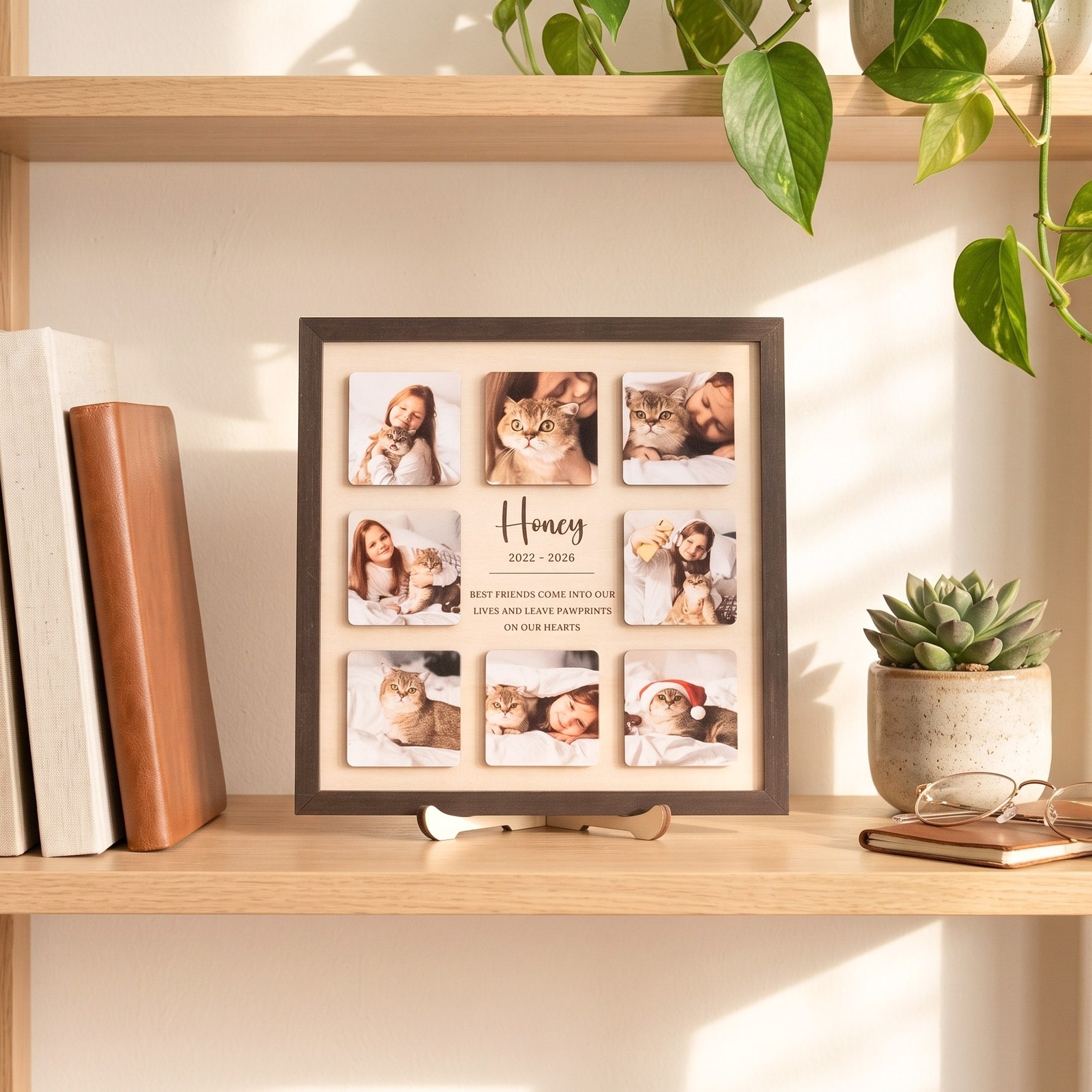 Personalized Pet Memorial Photo Wood Sign Pet Memorial Display B32