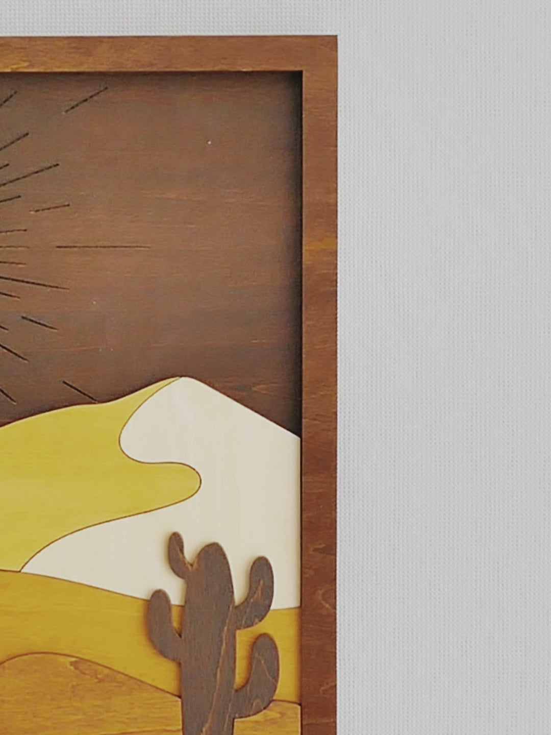 Dynamic Sun and Moon Wooden Wall Art Duo R07